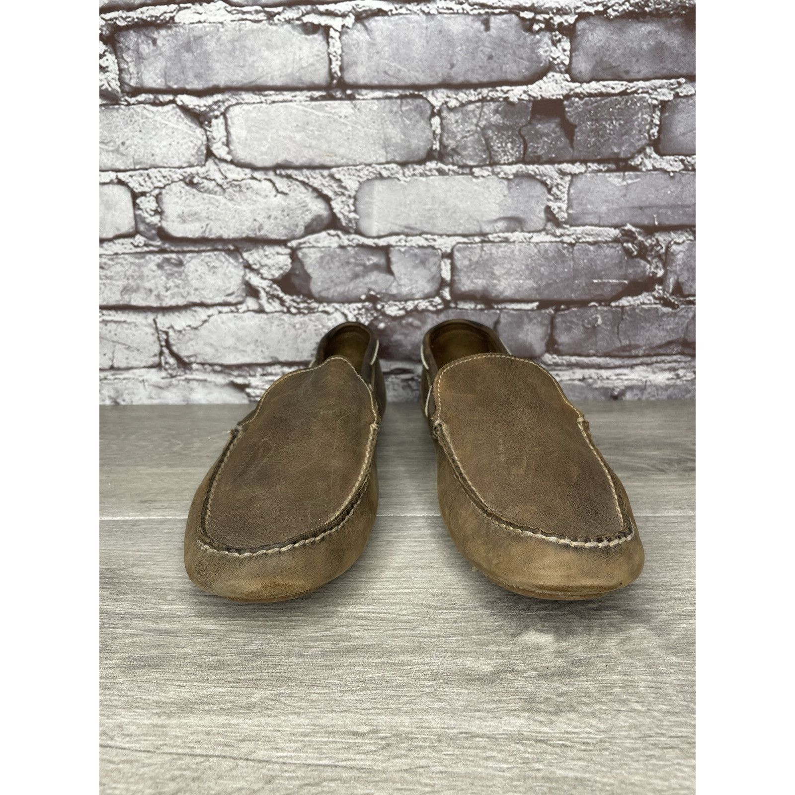 Timberland Timberland Brown Nubuck Leather Moc Slip On Loafers Driving Size US 8.5 / EU 41-42 - 3 Thumbnail