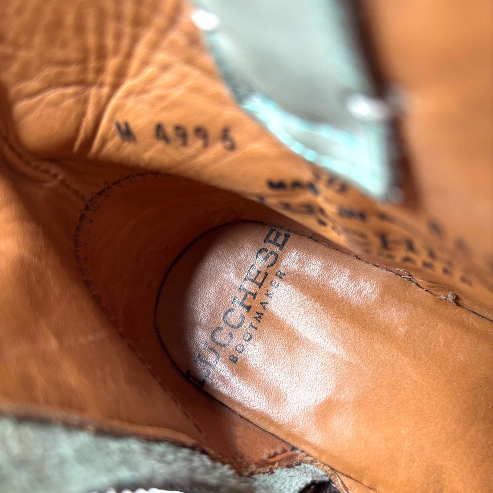 Lucchese Lucchese Green Leather Ankle Boots Feather Tassel Size 6.5 B Size US 6.5 / IT 36.5 - 10 Thumbnail