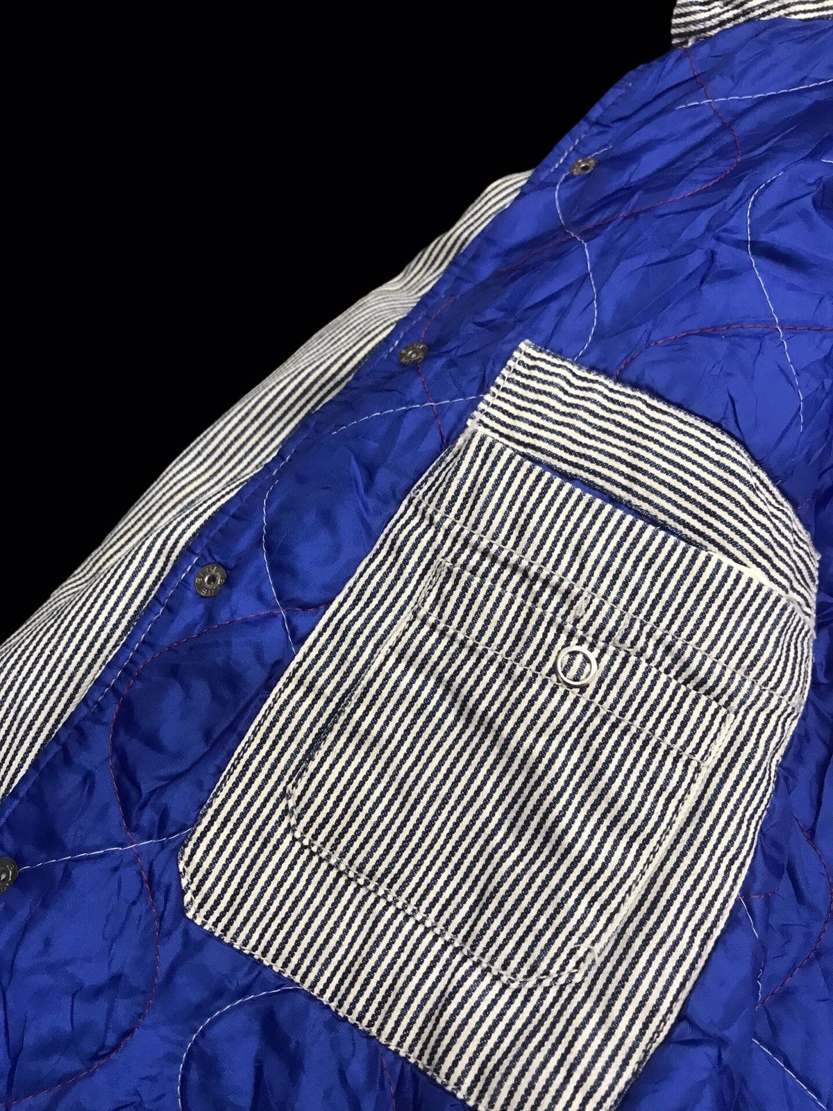 Blue Blue Japan 💥ARCHIVAL💥BLUE BLUE HYBRID HICKORY X HBT JACKET F206 Size US XS / EU 42 / 0 - 14 Thumbnail
