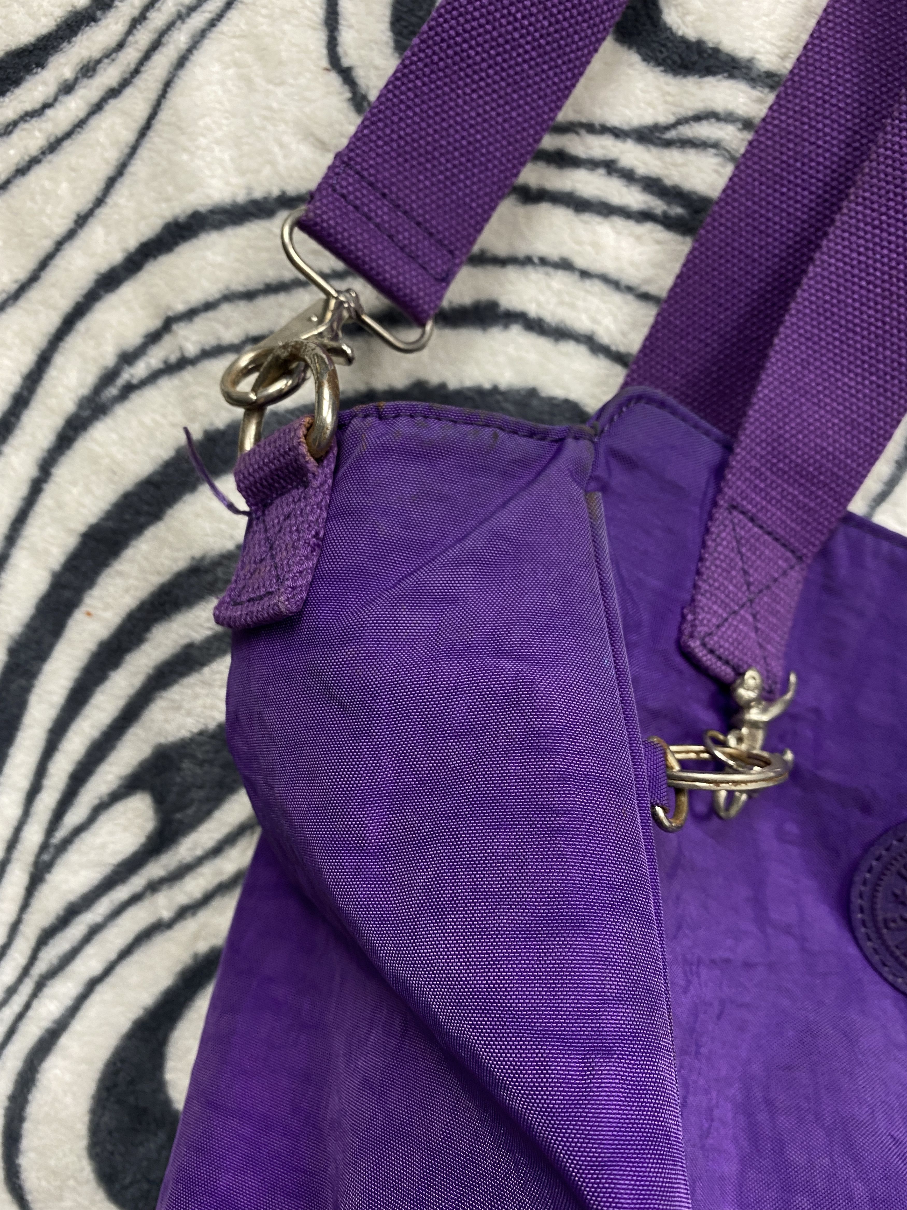20471120 Kipling Vintage Nylon Shoulder Bag Y2K Handbag Size ONE SIZE - 5 Thumbnail