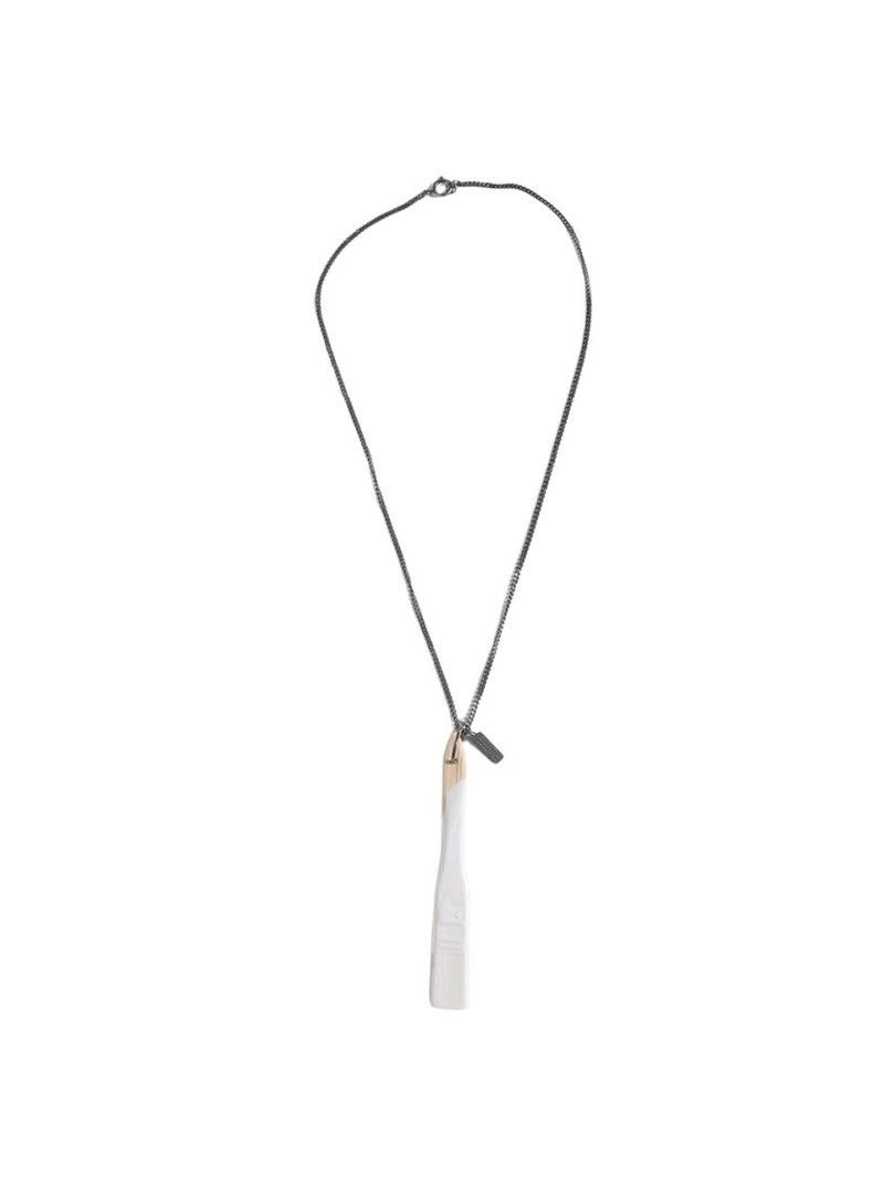 Maison Margiela Maison Margiela Paintbrush Pendent necklace silver Size ONE SIZE - 1 Thumbnail