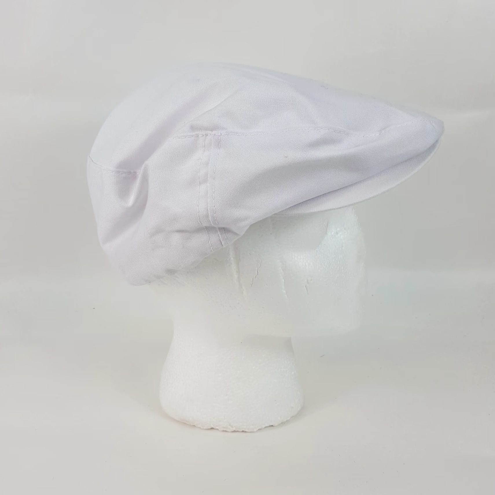 Vintage VINTAGE Town Talk White Newsboy Cap Snapback Adjustable Golf Hat 80s 90s Preppy Cabbie Gatsby Cap Men Warm Weather Sports Baseball USA Golf Cap Mens Size ONE SIZE - 3 Thumbnail