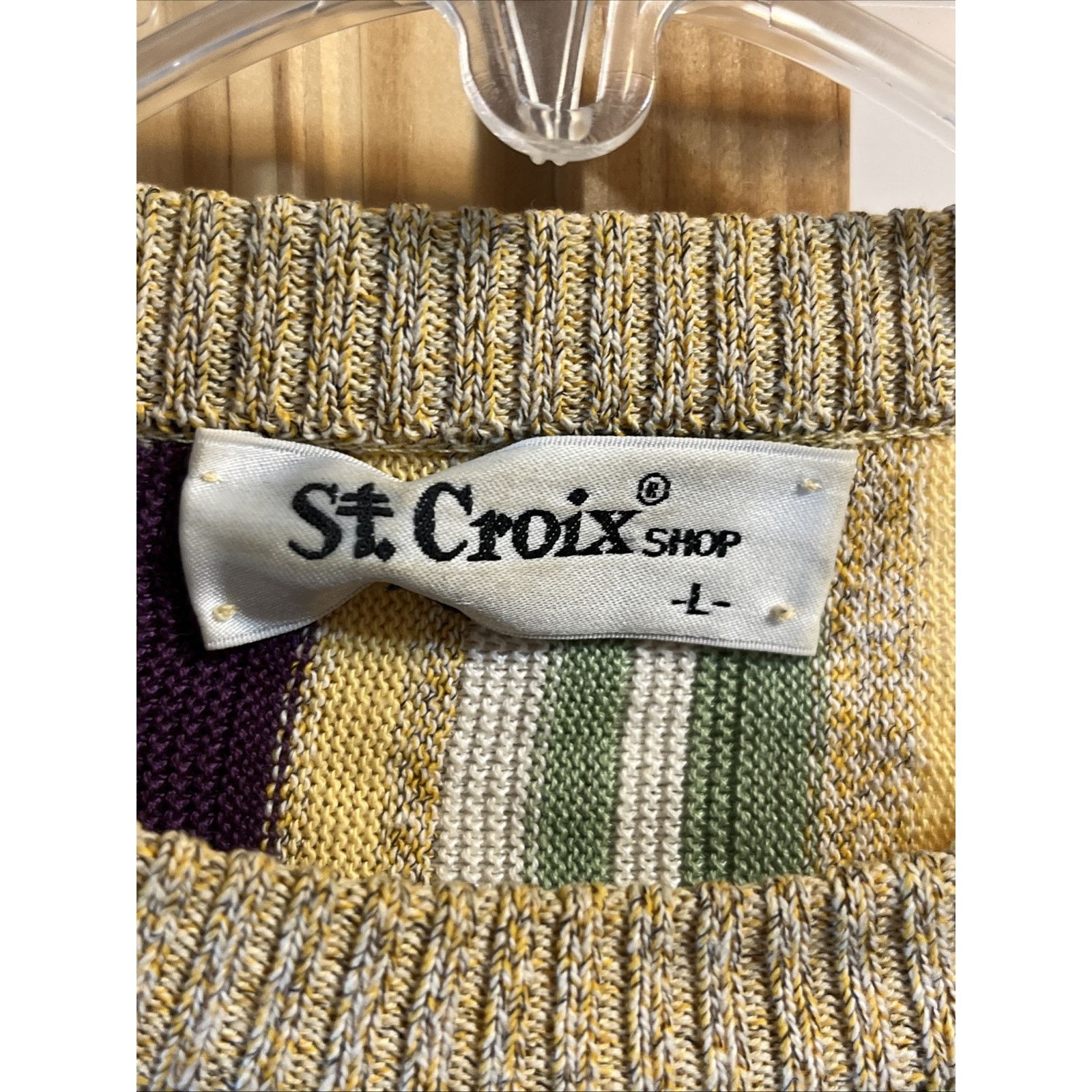 St. Croix St Croix Shop Men's L Cotton Blend Multicolor Knits Sweater Size US L / EU 52-54 / 3 - 3 Thumbnail