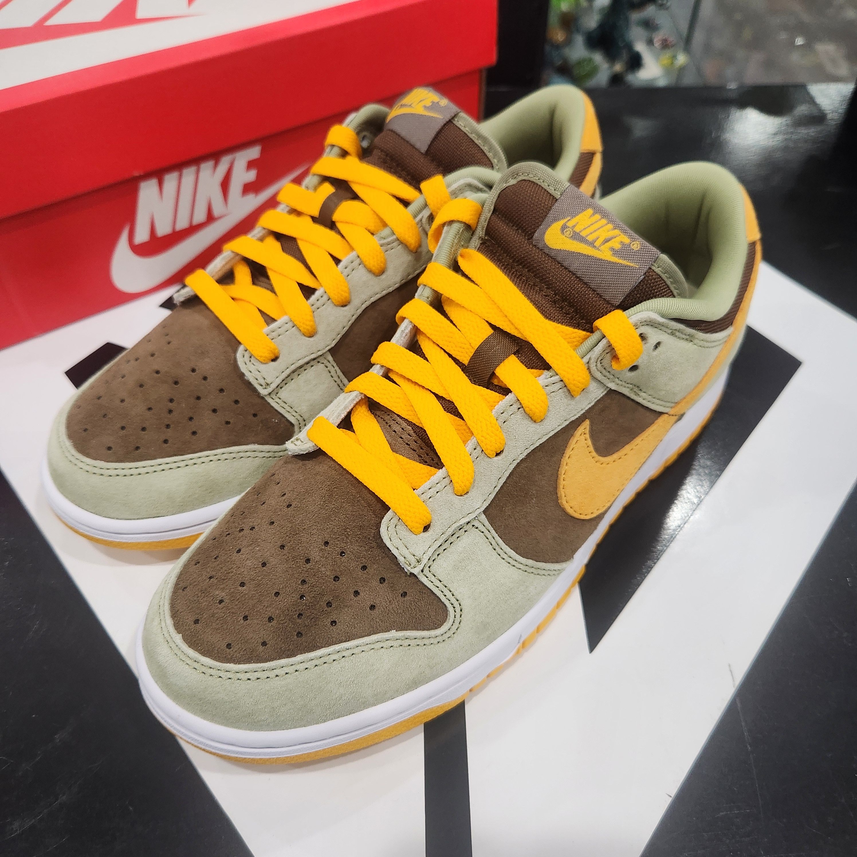 image of Nike Dunk Low "dusty Olive" Shoes, Men's (Size 8)