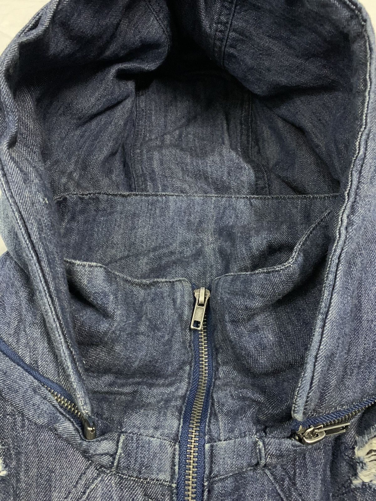 If Six Was Nine Japanese BACKS Faded Buckle Distressed Punk Denim Jacket Size US S / EU 44-46 / 1 - 6 Thumbnail