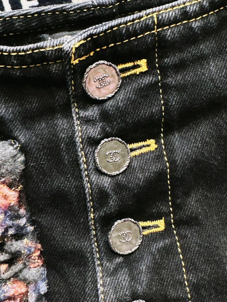 Chanel Chanel 22A High-end Handicraft Workshop Black wool pocket Size 25" / US 0 / IT 36 - 4 Thumbnail