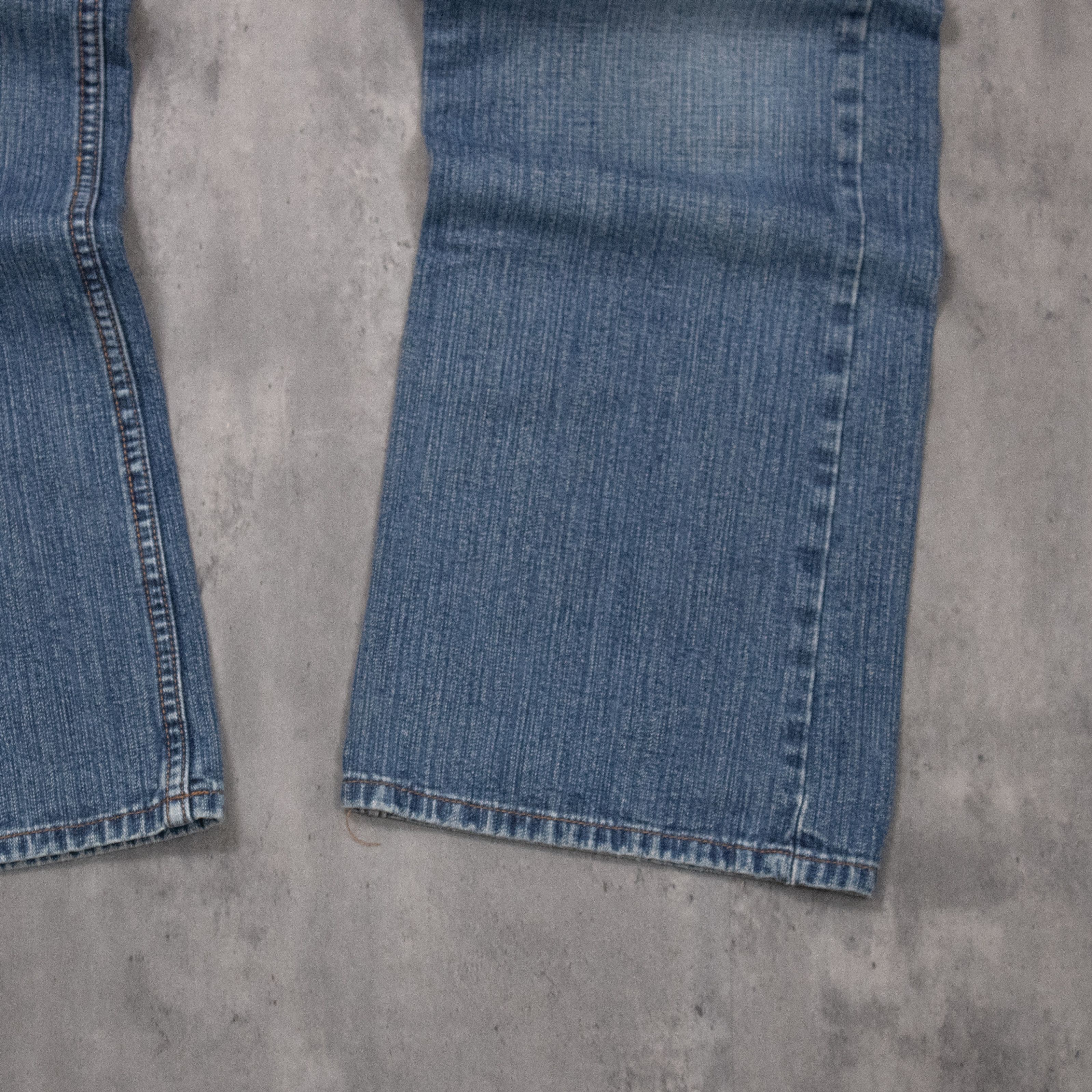 Japanese Brand Vintage Y2K Bluenotes Baggy Mid Wash Wide Leg Denim Jeans Size US 34 / EU 50 - 5 Thumbnail