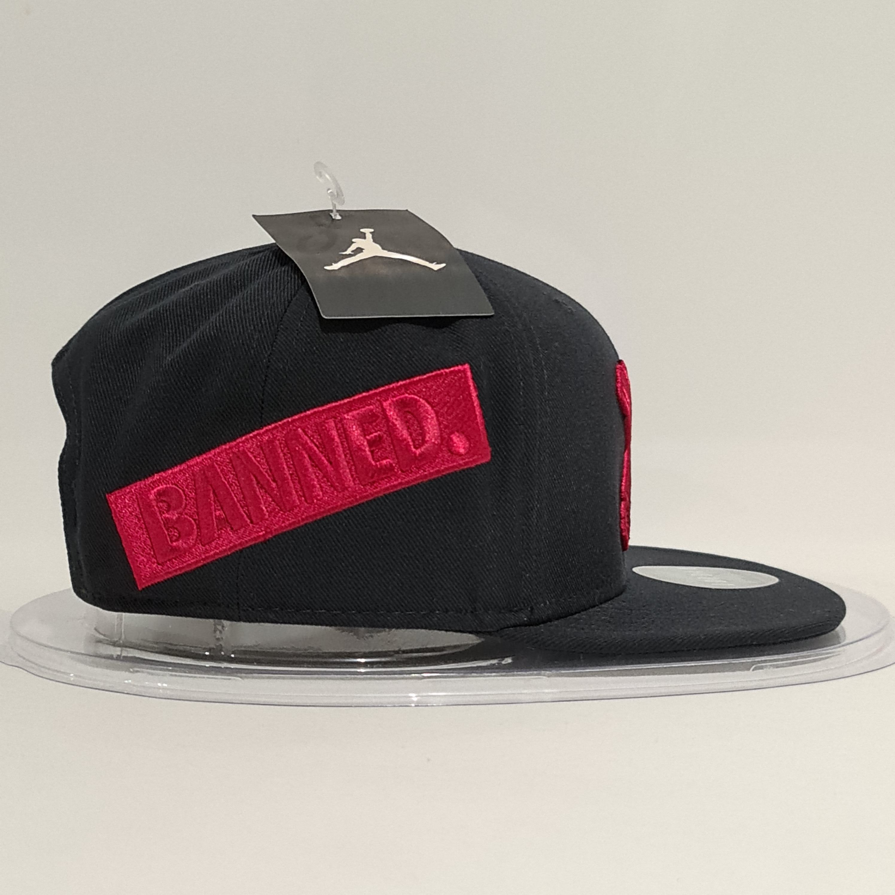 Jordan Brand Jordan Cap Snapback 'Banned' Black/Red Size ONE SIZE - 4 Thumbnail