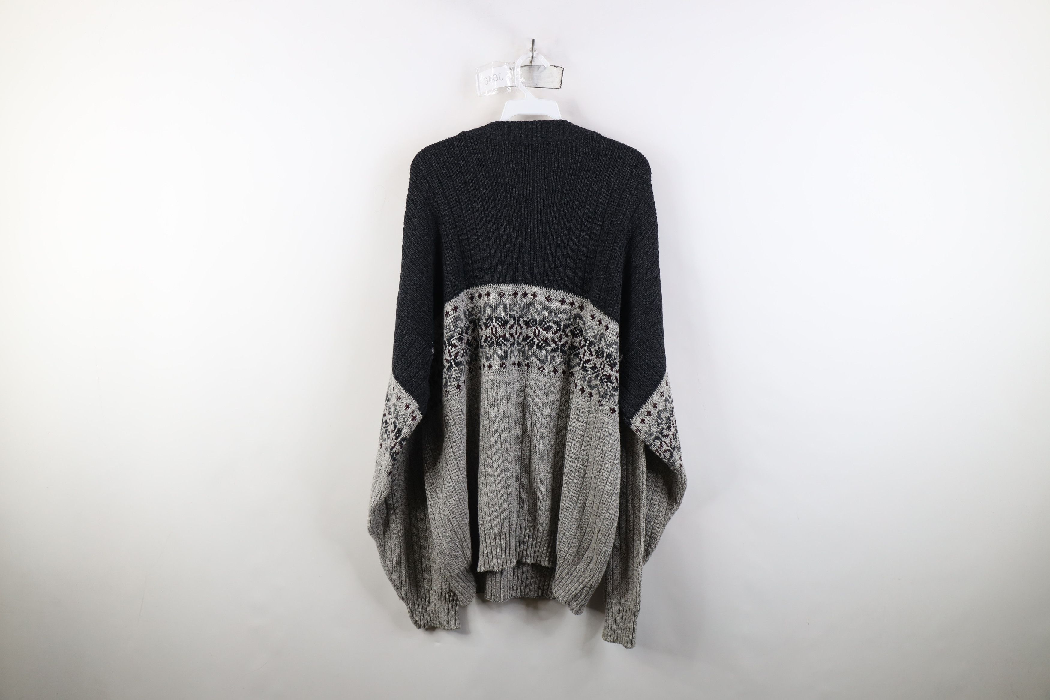 Vintage Vintage 90s Streetwear Ribbed Knit Crewneck Sweater USA Size US XL / EU 56 / 4 - 9 Thumbnail