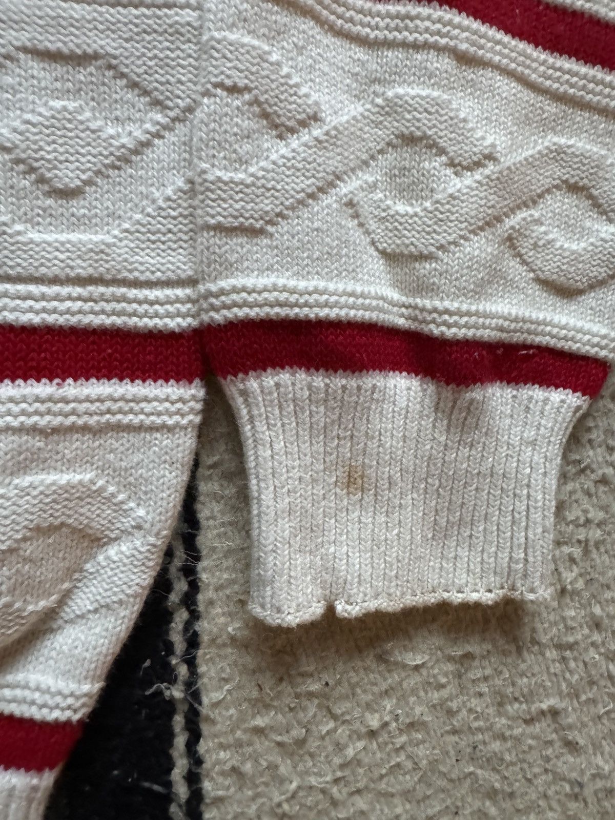 Nutmeg Vintage Wisconsin Badgers Knit Sweater Nutmeg Mills 2XL Size US XXL / EU 58 / 5 - 5 Thumbnail