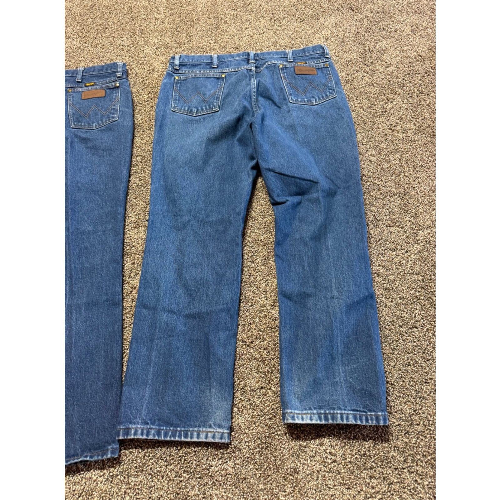 Wrangler Wrangler Jeans Men's 38 Slim Bootcut 36MWZ Blue Denim 30 Inseam 5-Pocket Regular Size 38 Zip Size US 38 / EU 54 - 3 Thumbnail