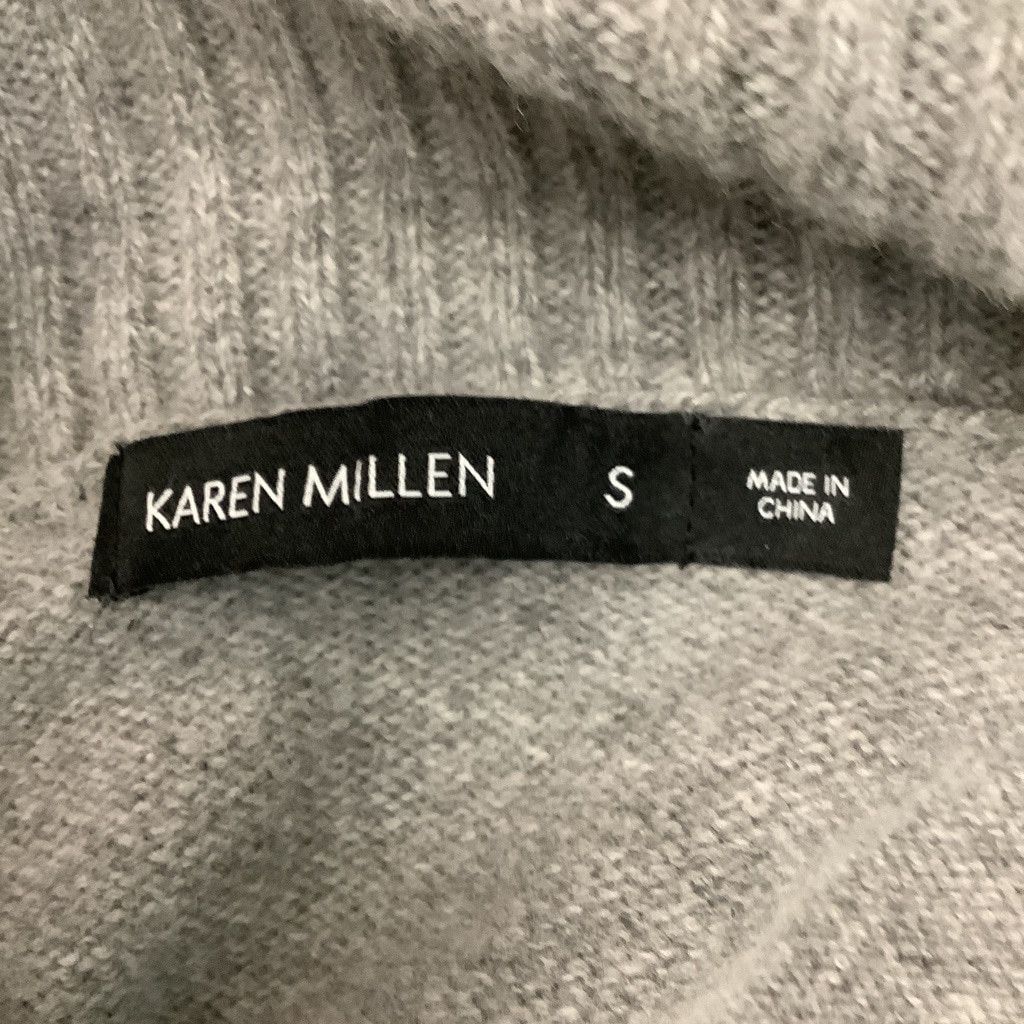 Women's Karen Millen Grey Cowl Neck Tunic Sweater Size S