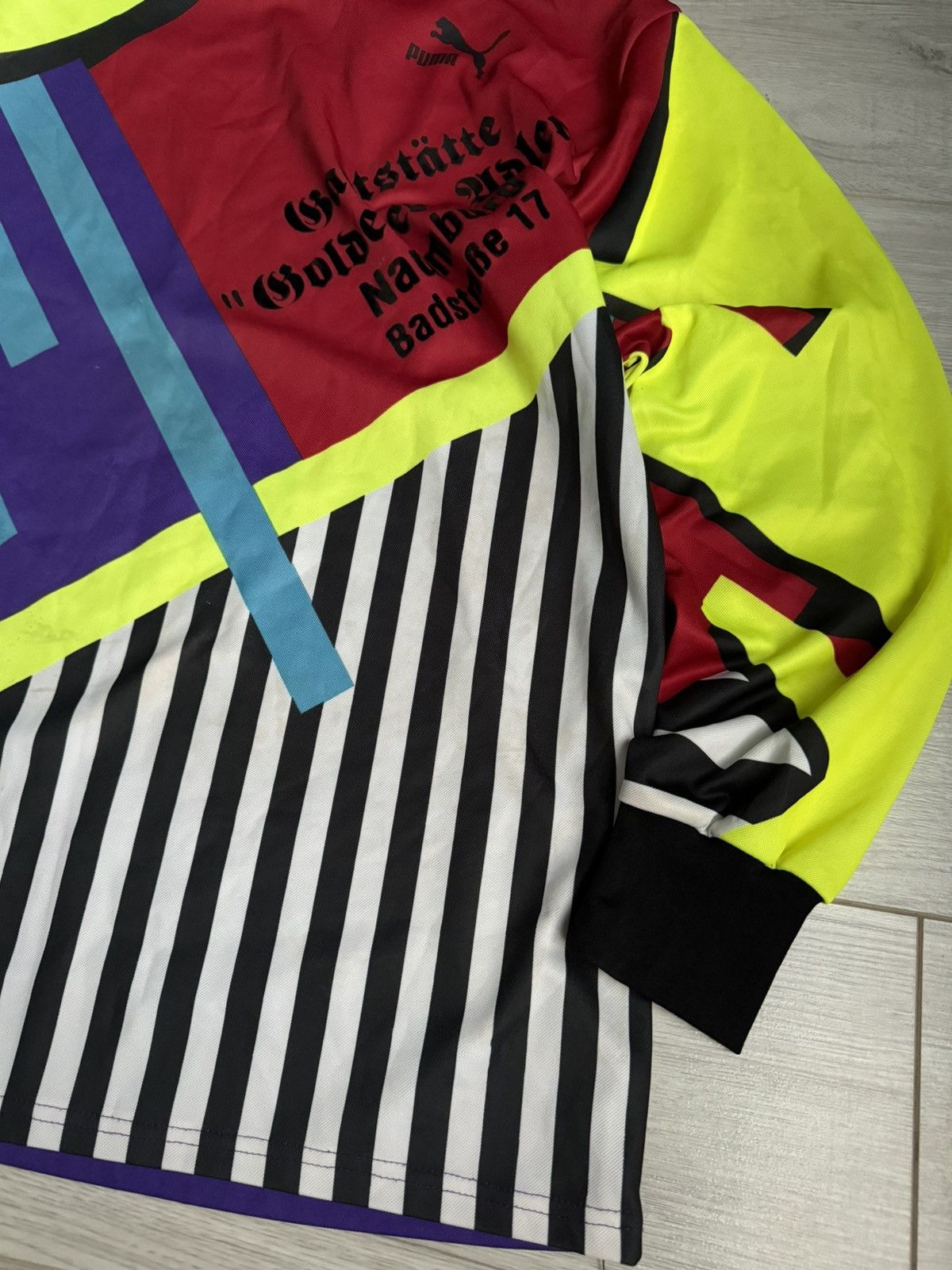 Puma × Vintage Vintage Goalkeeper Crazy Soccer Jersey Shirt 90’s Size US XL / EU 56 / 4 - 2 Thumbnail