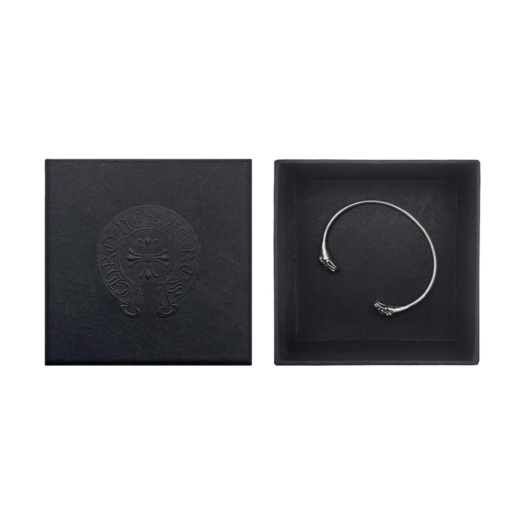 Chrome Hearts Chrome Hearts Silver Double Dragon Head Cuff Bracelet Size ONE SIZE - 4 Thumbnail