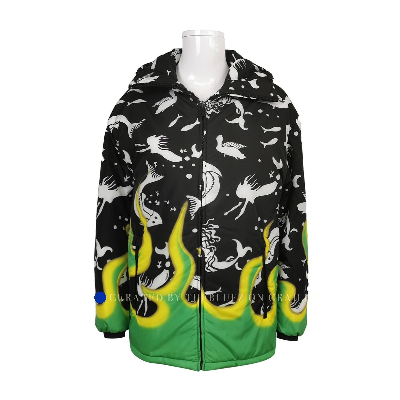 Prada Graphic Print Padded Jacket in Multi Size US XS / EU 42 / 0 - 1 Thumbnail