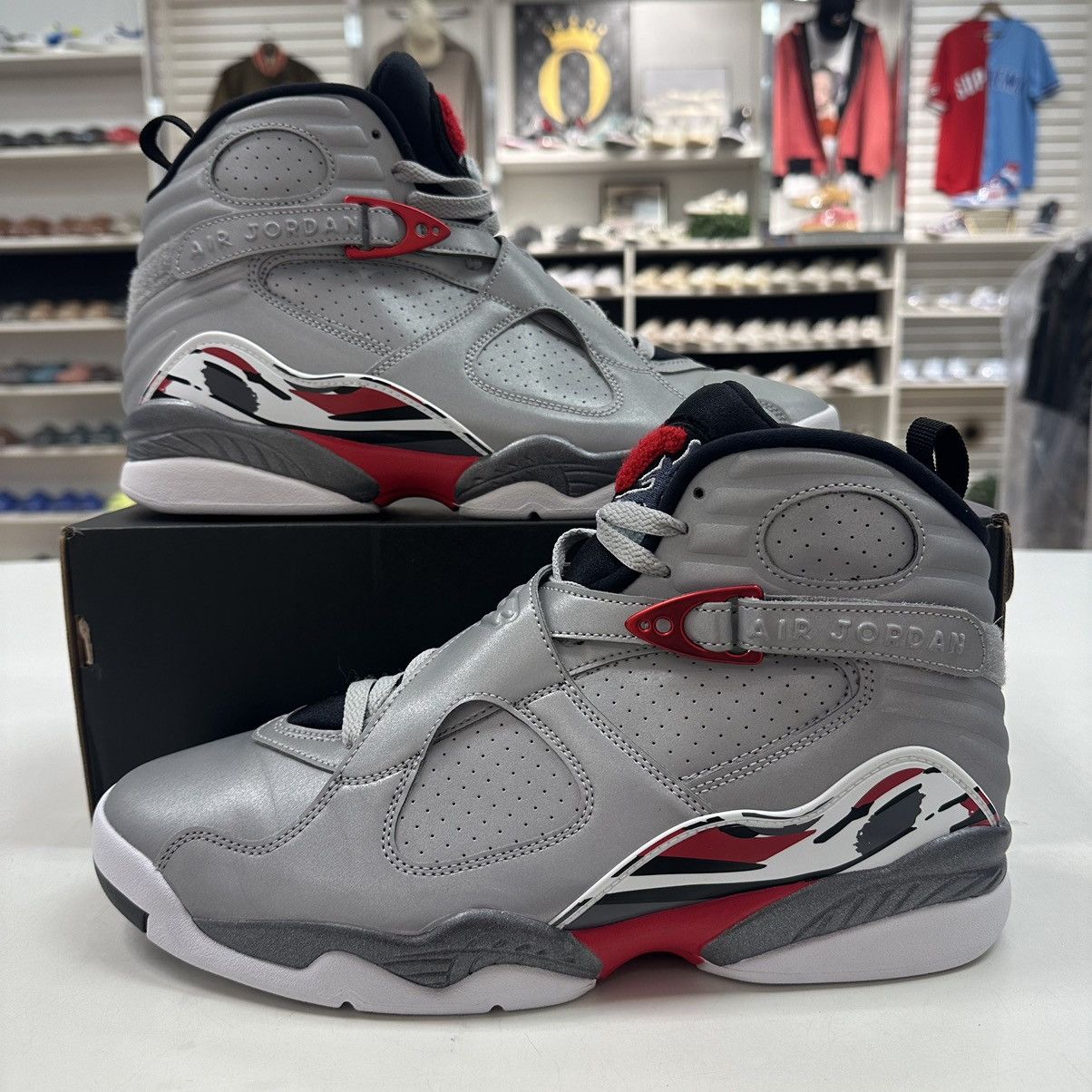 image of Size 11 - Jordan 8 Retro Sp Mid Reflections Of A Champion Shoes in Silver, Men's