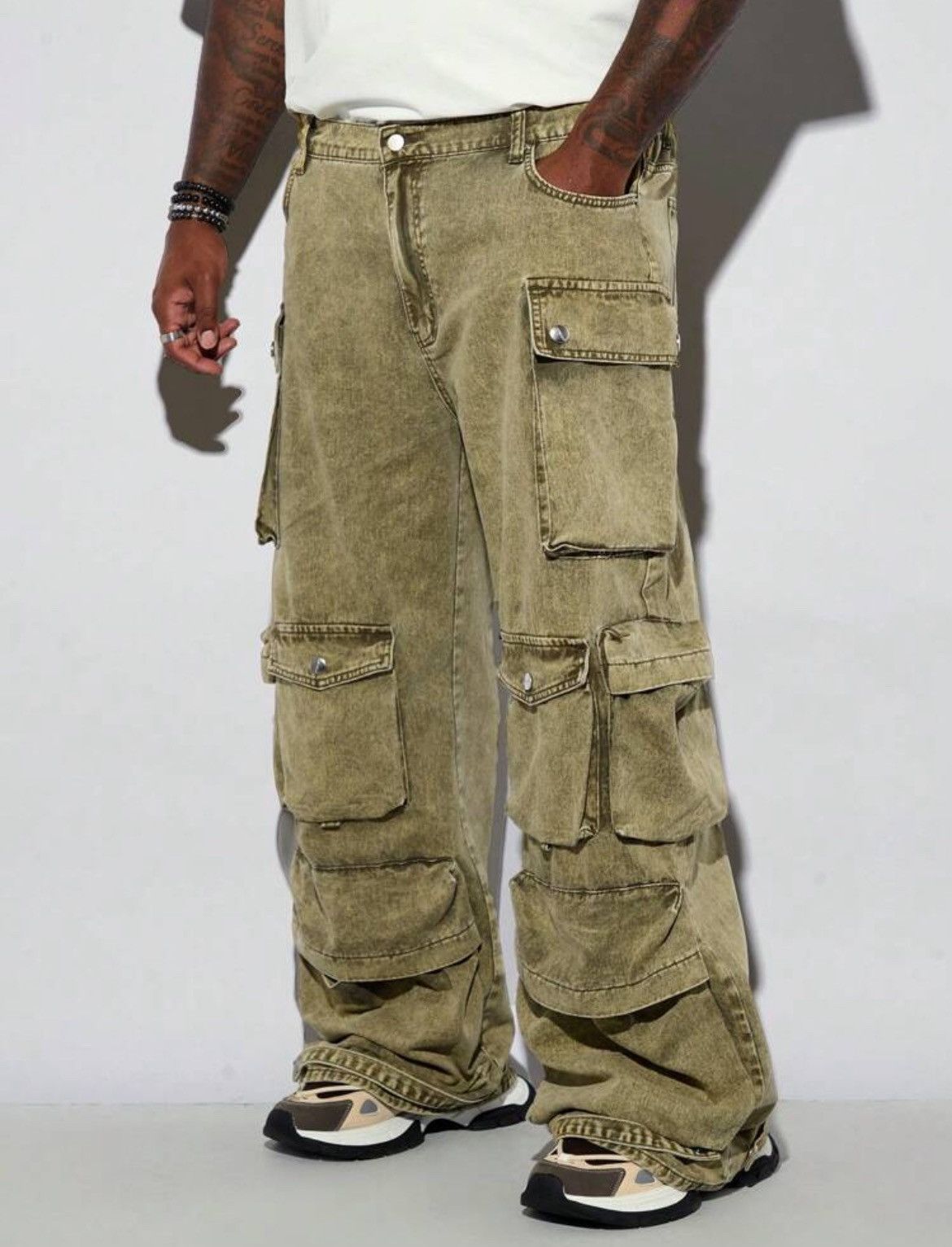 Japanese baggy cargo pants