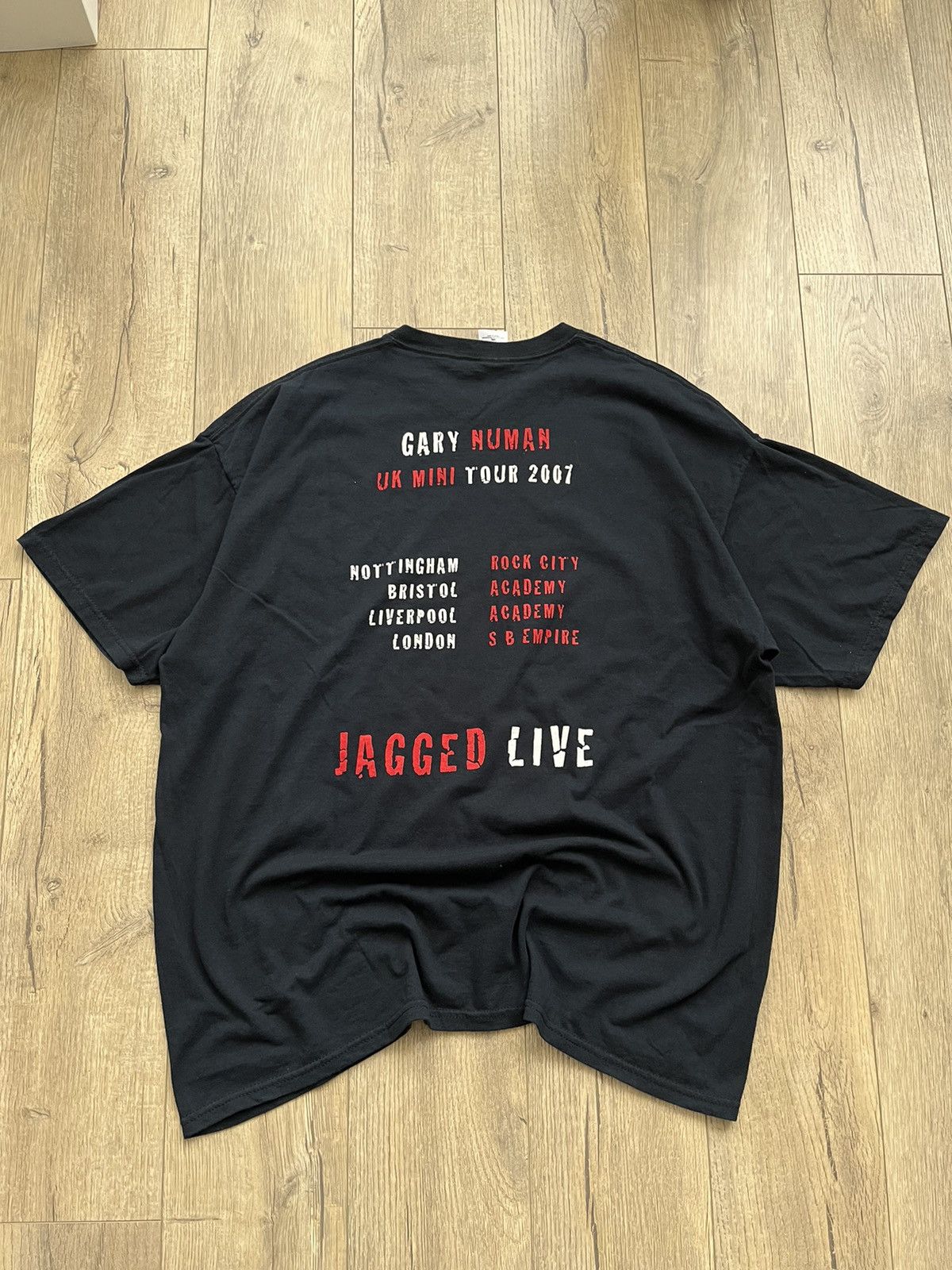 Band Tees × Vintage Vintage Gary Numan (JAGGED LIVE) Very Rare Shirt Size US XL / EU 56 / 4 - 7 Thumbnail