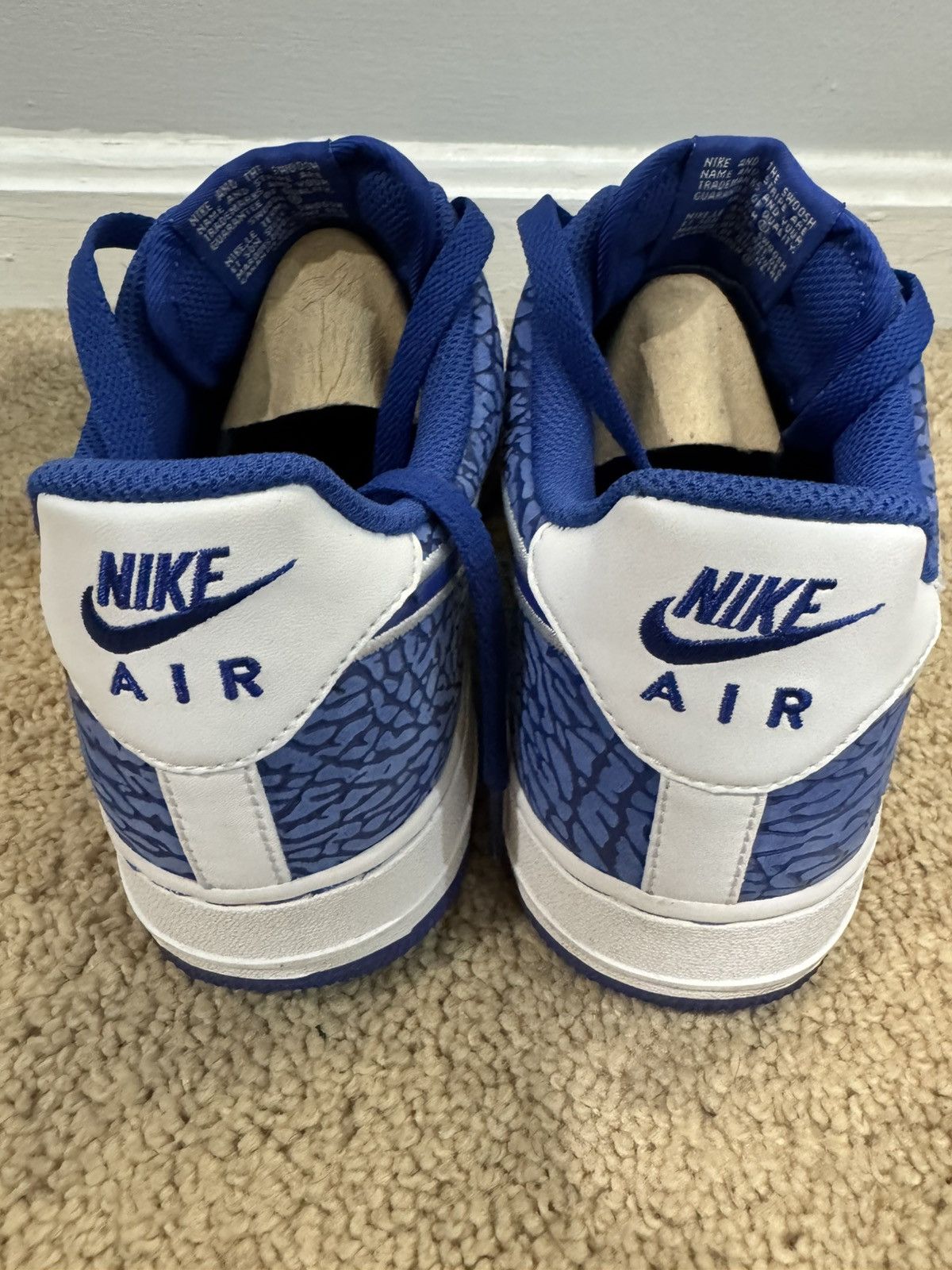 Nike Nike Air Force 1 Hyper Blue Elephant 2013 Size US 9.5 / EU 42-43 - 3 Thumbnail