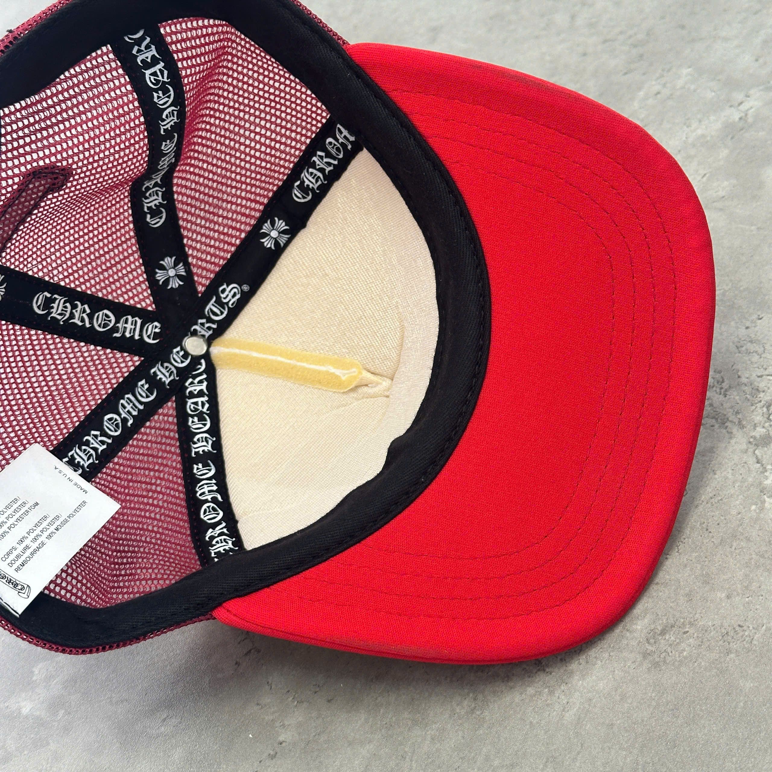 Chrome Hearts CHROME HEARTS King Taco Trucker Hat RED Size ONE SIZE - 3 Thumbnail