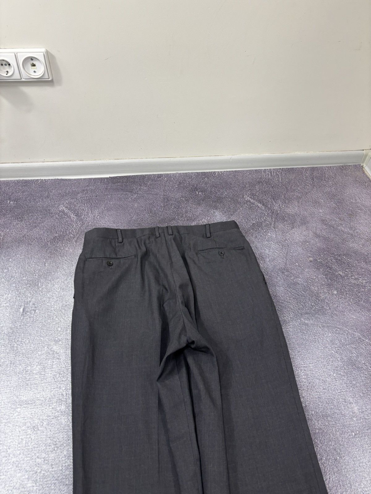 Kiton Kiton Napoli Men’s Charcoal Gray Wool Dress Pants Trousers Size US 38 / EU 54 - 13 Thumbnail