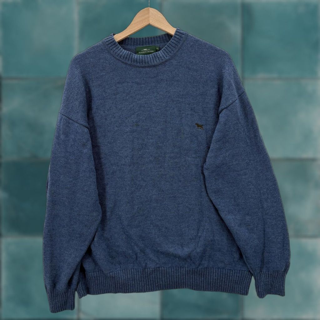Rodd & Gunn Rodd & Gunn Sweater Mens XL Blue Merino Wool Crewneck Knit Pullover Casual Logo Size US XL / EU 56 / 4 - 1 Thumbnail