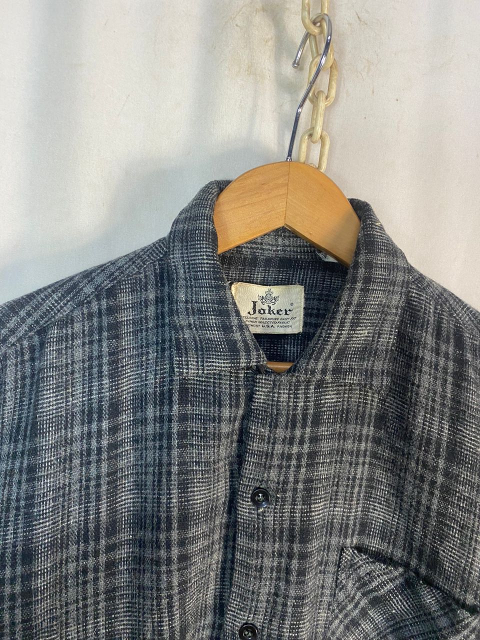 Flannel × Japanese Brand Vintage Joker wool flannel button up shirt Size US S / EU 44-46 / 1 - 5 Thumbnail