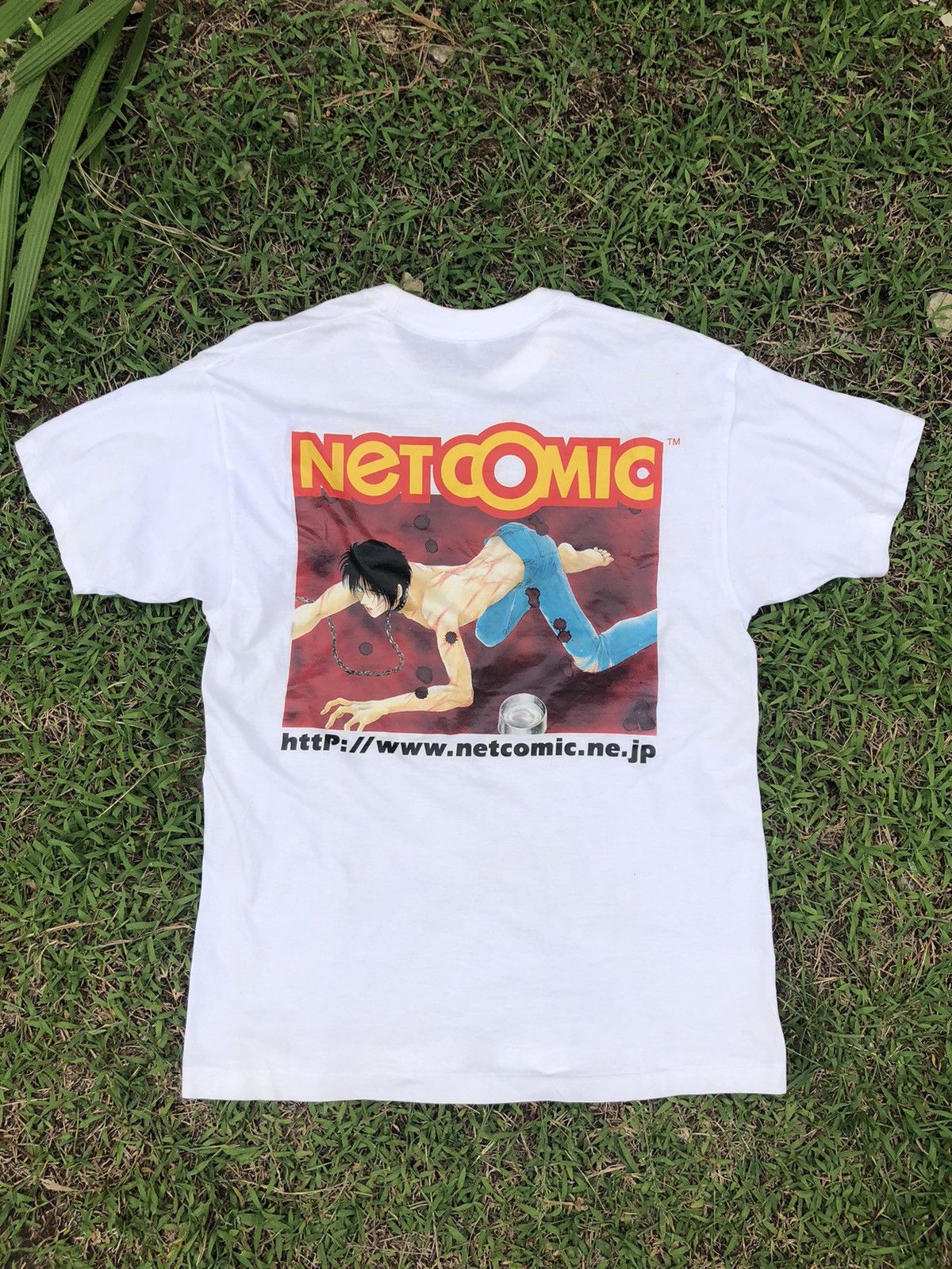 Anime × Japanese Brand × Vintage Rare🔥Vintage 90s Anime Netcomic Tshirt Size US L / EU 52-54 / 3 - 1 Thumbnail
