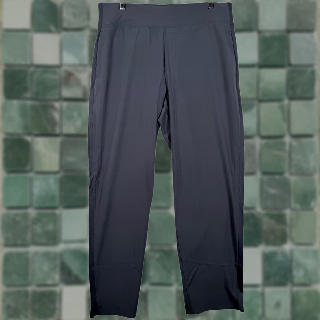Vintage Womens Large Ankle Pant Gray 4-Way Stretch Quick-Dry Gorpcore Athleisure Size 36" / US 14 / IT 50 - 1 Thumbnail