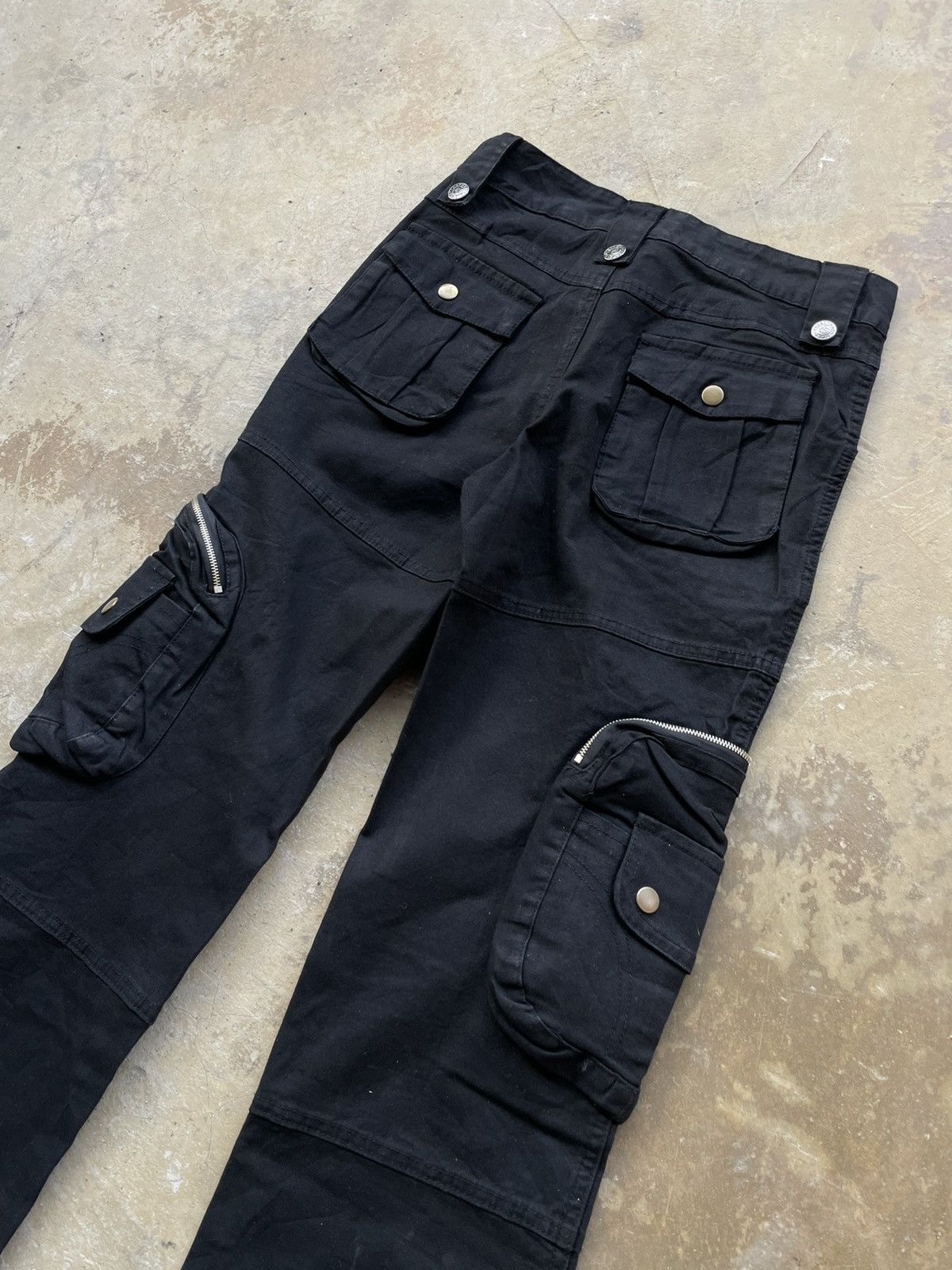 If Six Was Nine Japanese Brand Multipocket Tactical Cargo Flared Pant Size US 27 - 6 Thumbnail