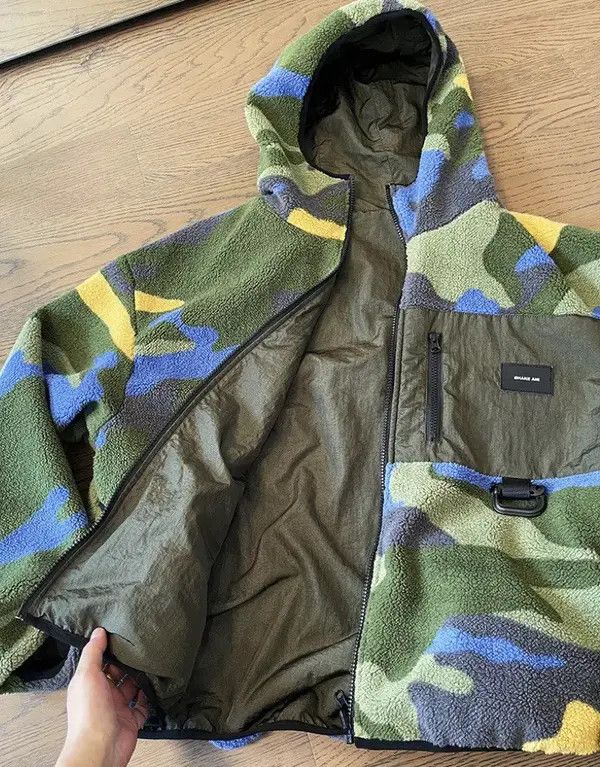 VIBE Vintage Street Hip Hop Camouflage Warm Hooded Jacket Coat Size US XXL / EU 58 / 5 - 8 Thumbnail