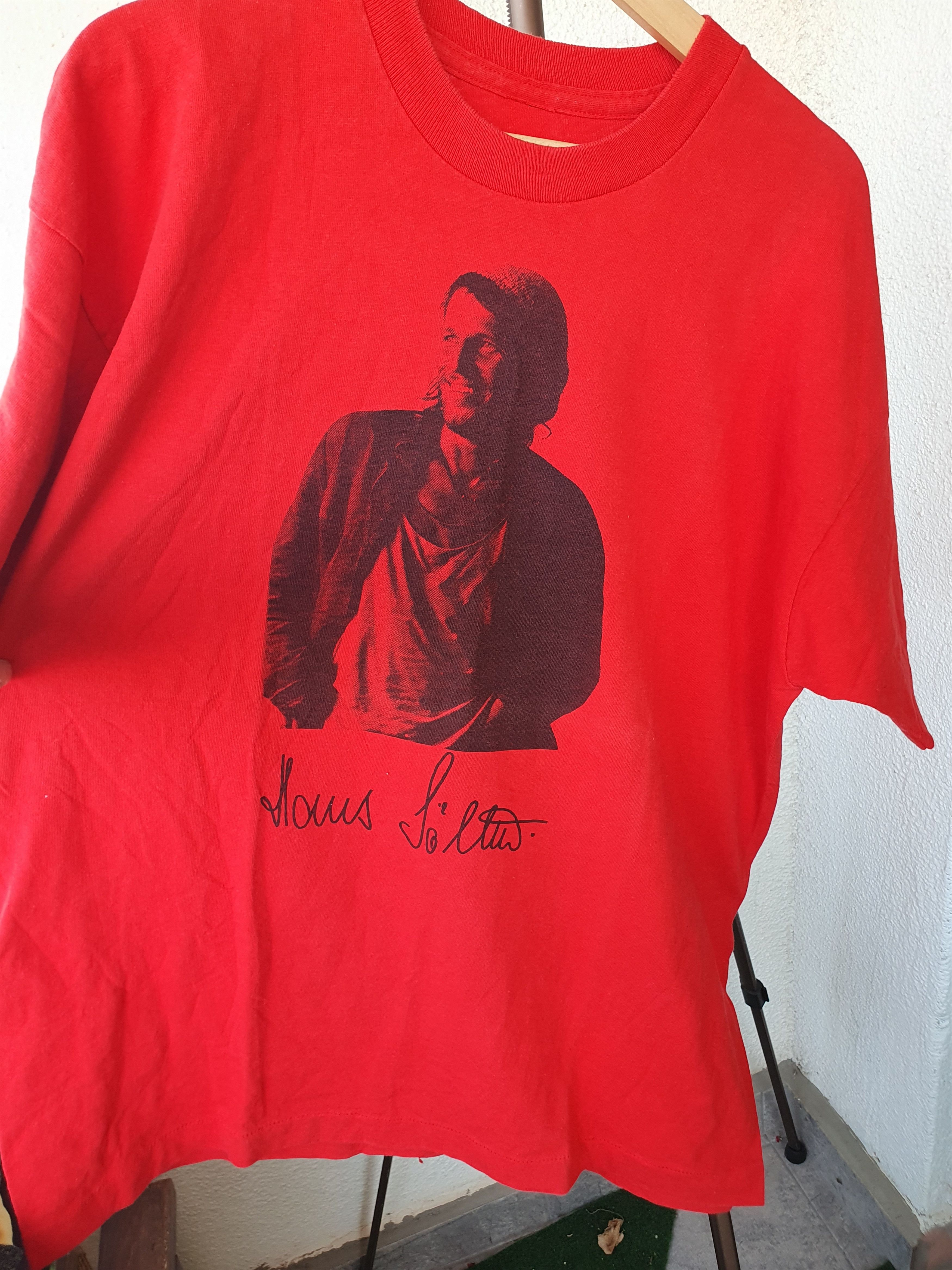 Vintage Vintage Single Stitch Red t-shirt sz L Size US L / EU 52-54 / 3 - 2 Thumbnail
