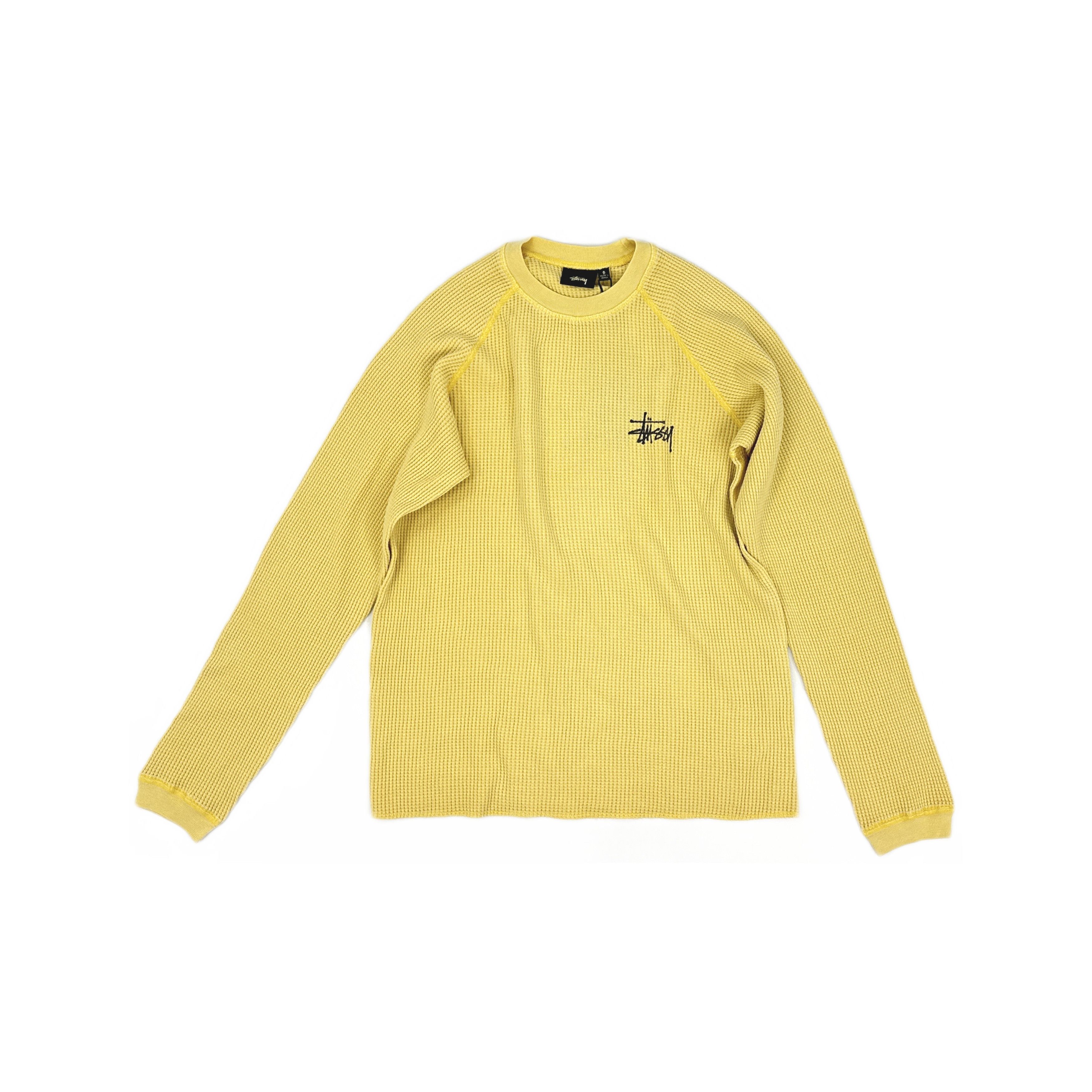 Stussy Stussy Raglan thermal 2 tone waffle knit LS tee SS25 | Grailed