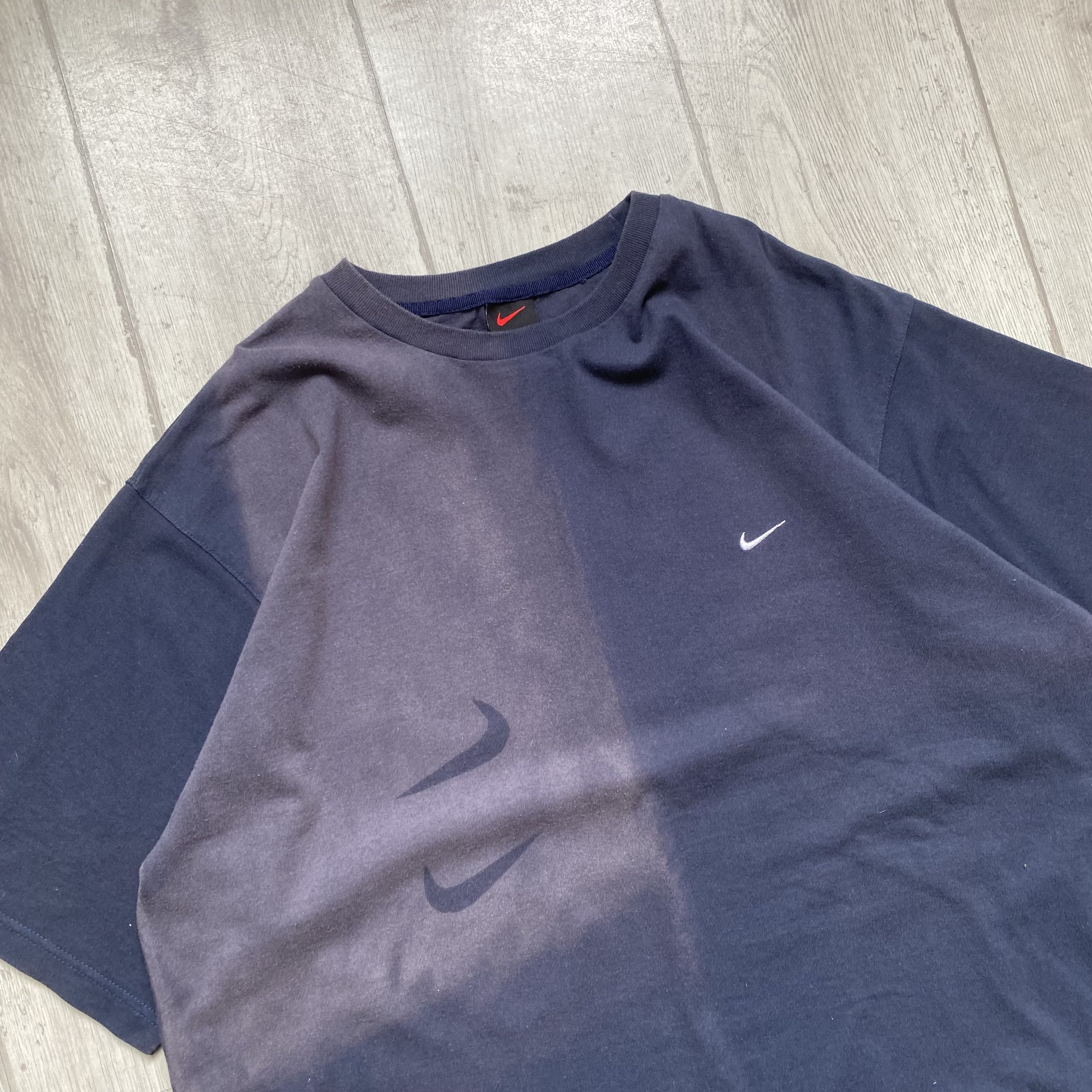 Nike 🦏 Vintage 90s Sun Faded Nike heavy tee oversized Size US XL / EU 56 / 4 - 2 Thumbnail