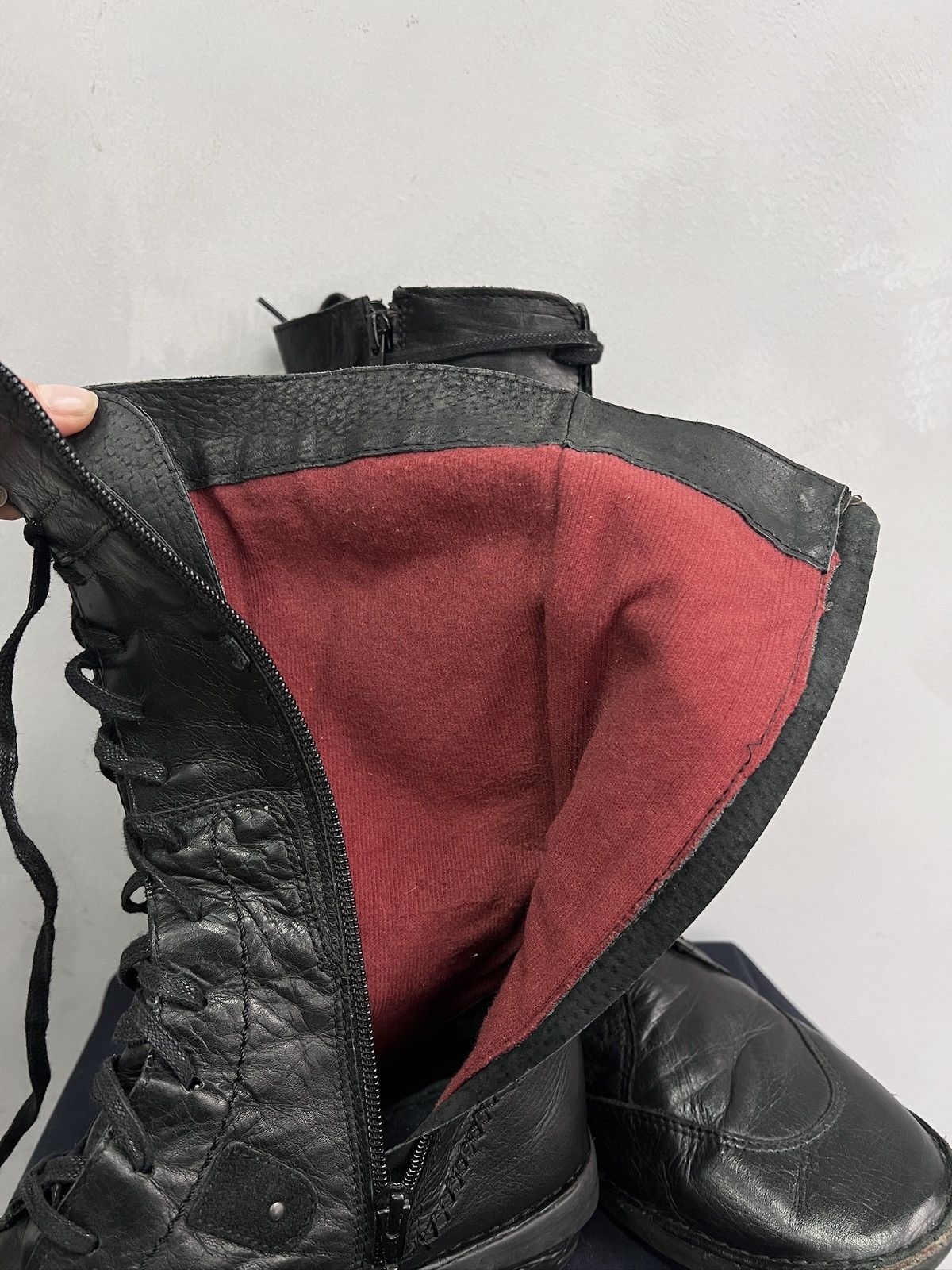 Other Ann demeulemeester style leather moto boots archive 2000s Size US 8 / EU 41 - 12 Thumbnail