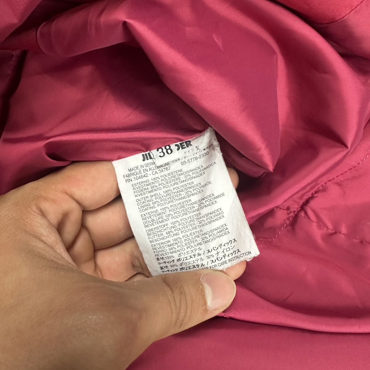 Jil Sander Jil Sander Pink Nylon Coat Size M / US 6-8 / IT 42-44 - 5 Thumbnail