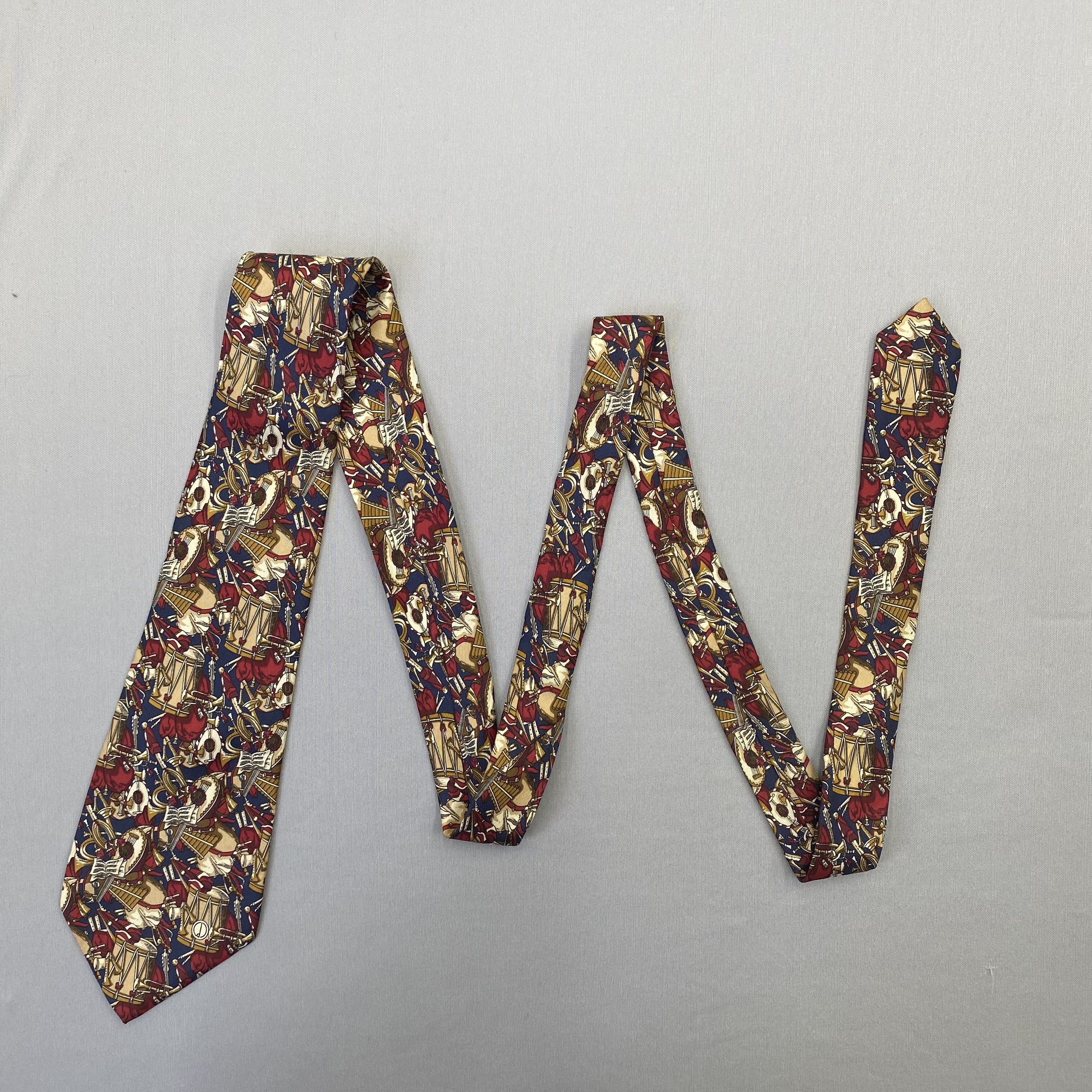 Alfred Dunhill Vintage Alfred Dunhill SILK Necktie Cravate Pure Silk Size ONE SIZE - 5 Thumbnail