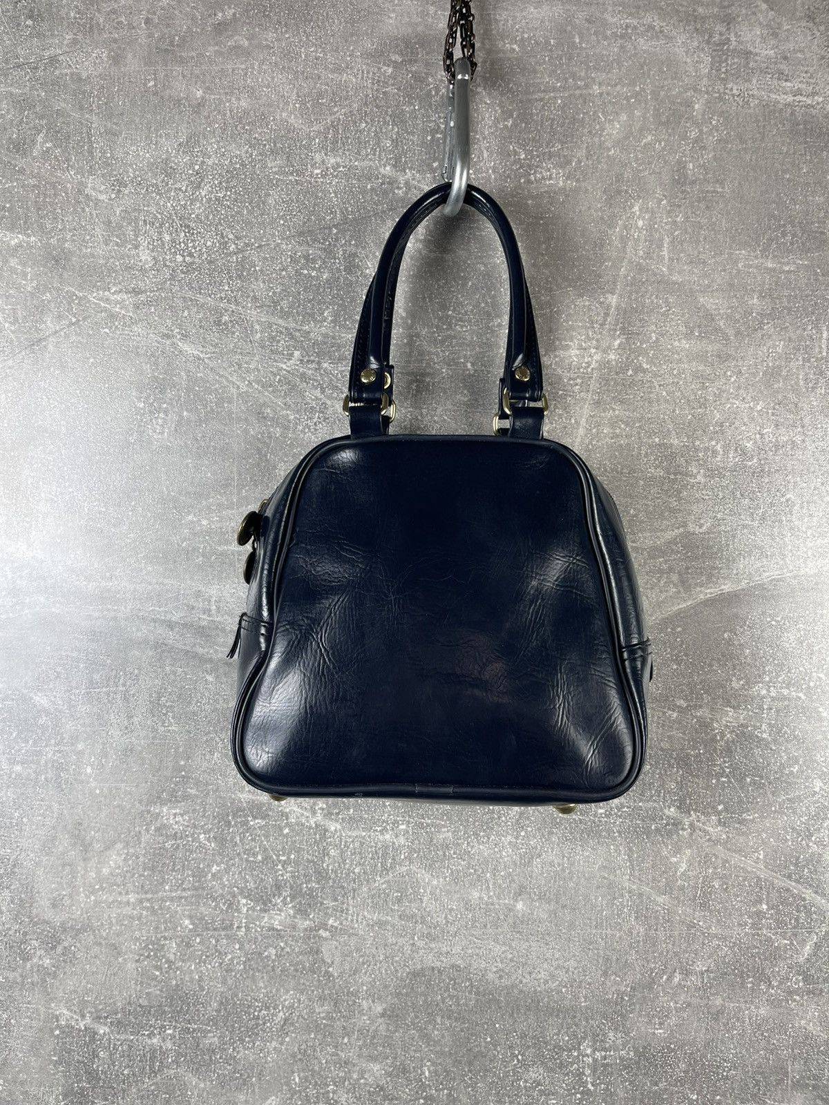 Puma Vintage Puma Mini Boston Bag Black Faux Leather Handbag Size ONE SIZE - 5 Thumbnail