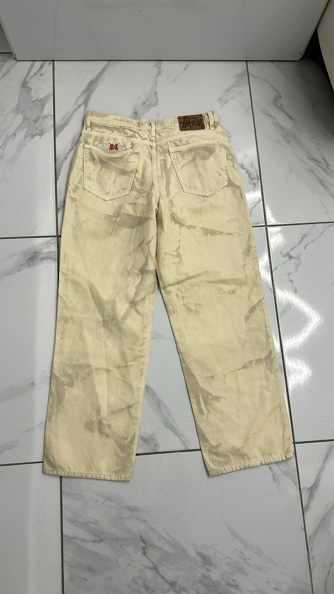 Stussy Stussy Big Ol’ Jeans Distressed Canvas Size 30 Size US 30 / EU 46 - 1 Thumbnail