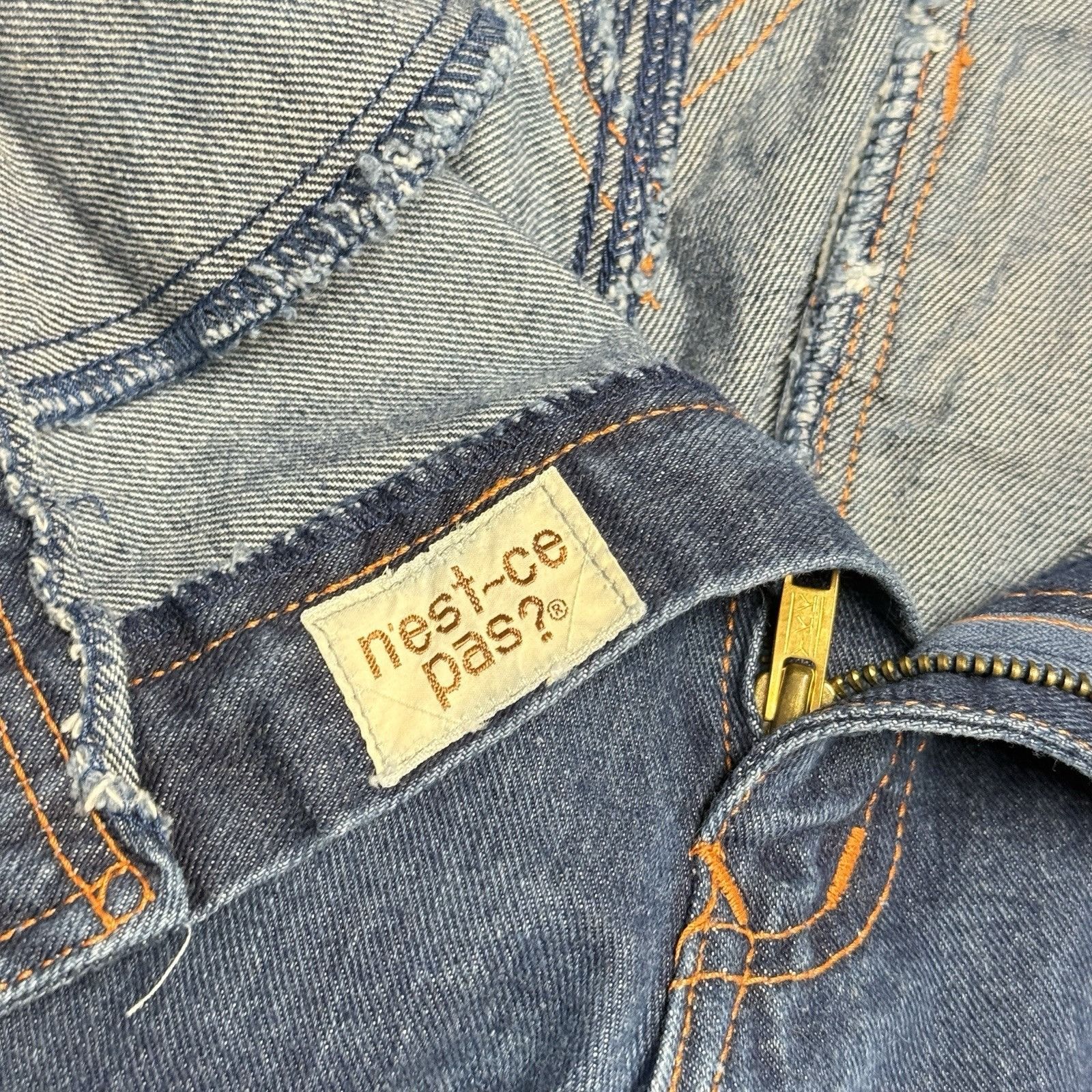 Vintage Vintage N'est Ce Pas Jeans Womens SIze 11/12 Blue Cropped In Size 34" / US 12 / IT 48 - 8 Thumbnail