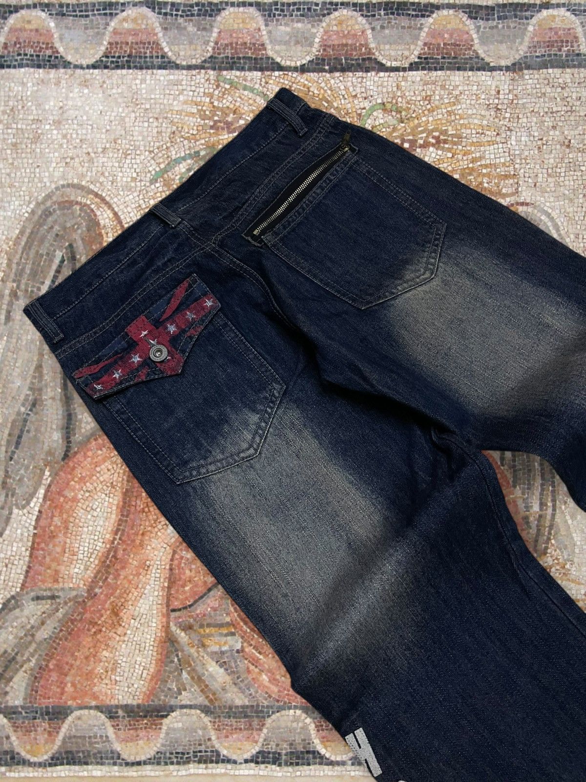 Hysteric Glamour Vintage Og 90s Designer Japan Back & Forth Distressed Denim Size US 31 - 15 Thumbnail