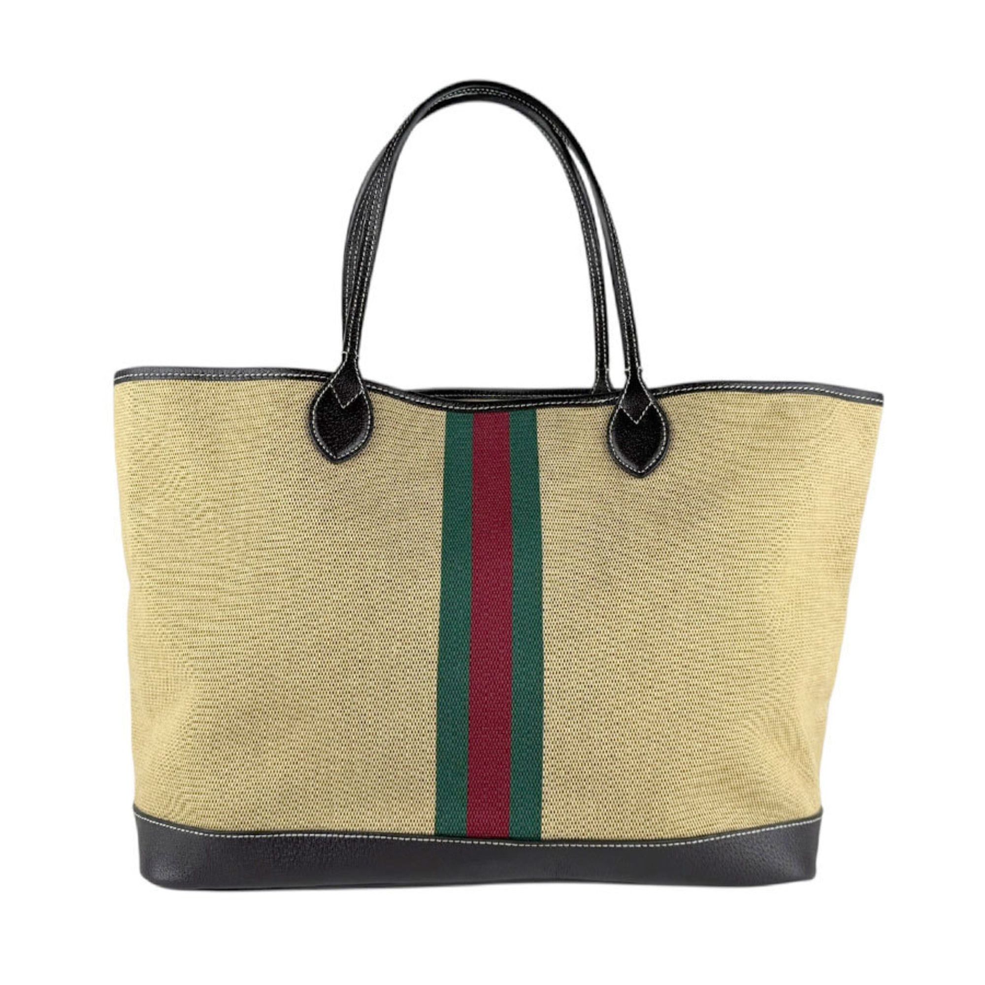 Gucci Ophidia Tote Bag in Canvas/Leather Beige/Brown Unisex 726755 z7977