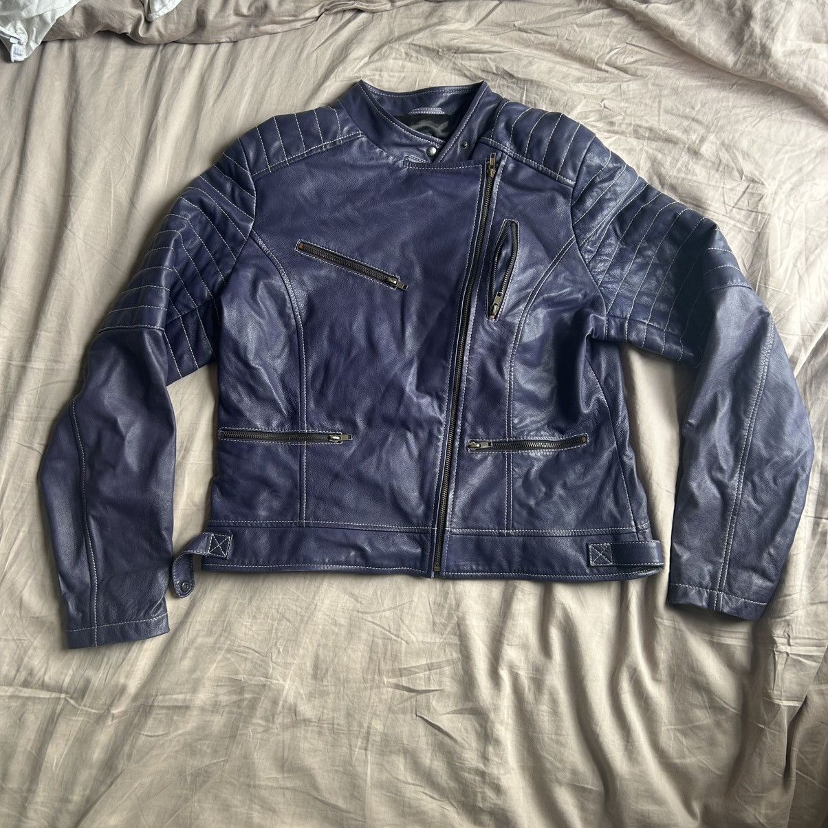Other Yule Purple Leather Jacket Size US M / EU 48-50 / 2 - 1 Thumbnail