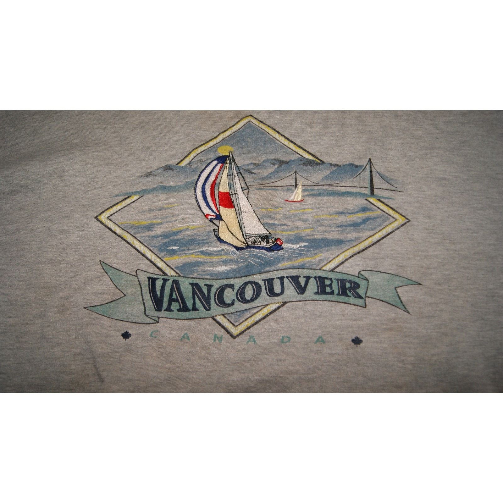 Vintage VTG Vancouver Canada Sail 2XL Sweatshirt Oversized Biggie Size US XXL / EU 58 / 5 - 3 Thumbnail