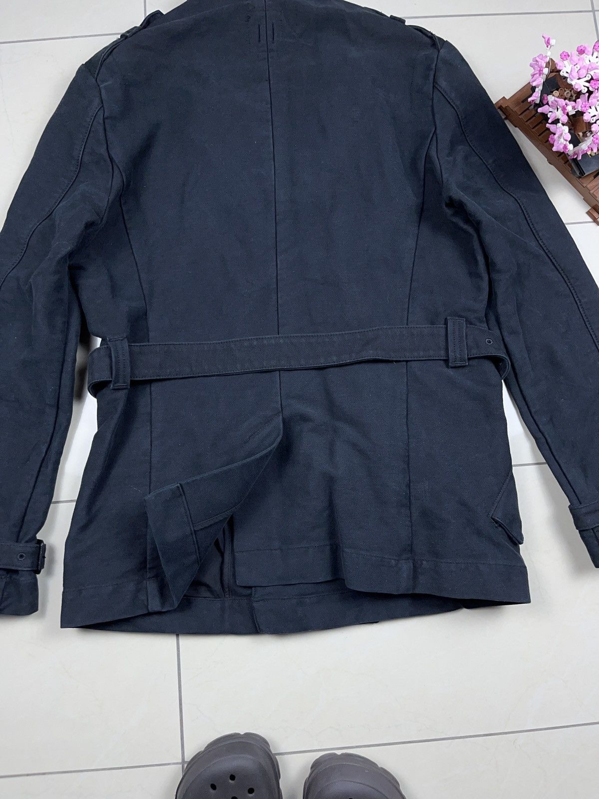 Designer × hannes roether ➕ black Hannes Rother belt short coat jacket avant garde Size US S / EU 44-46 / 1 - 6 Thumbnail