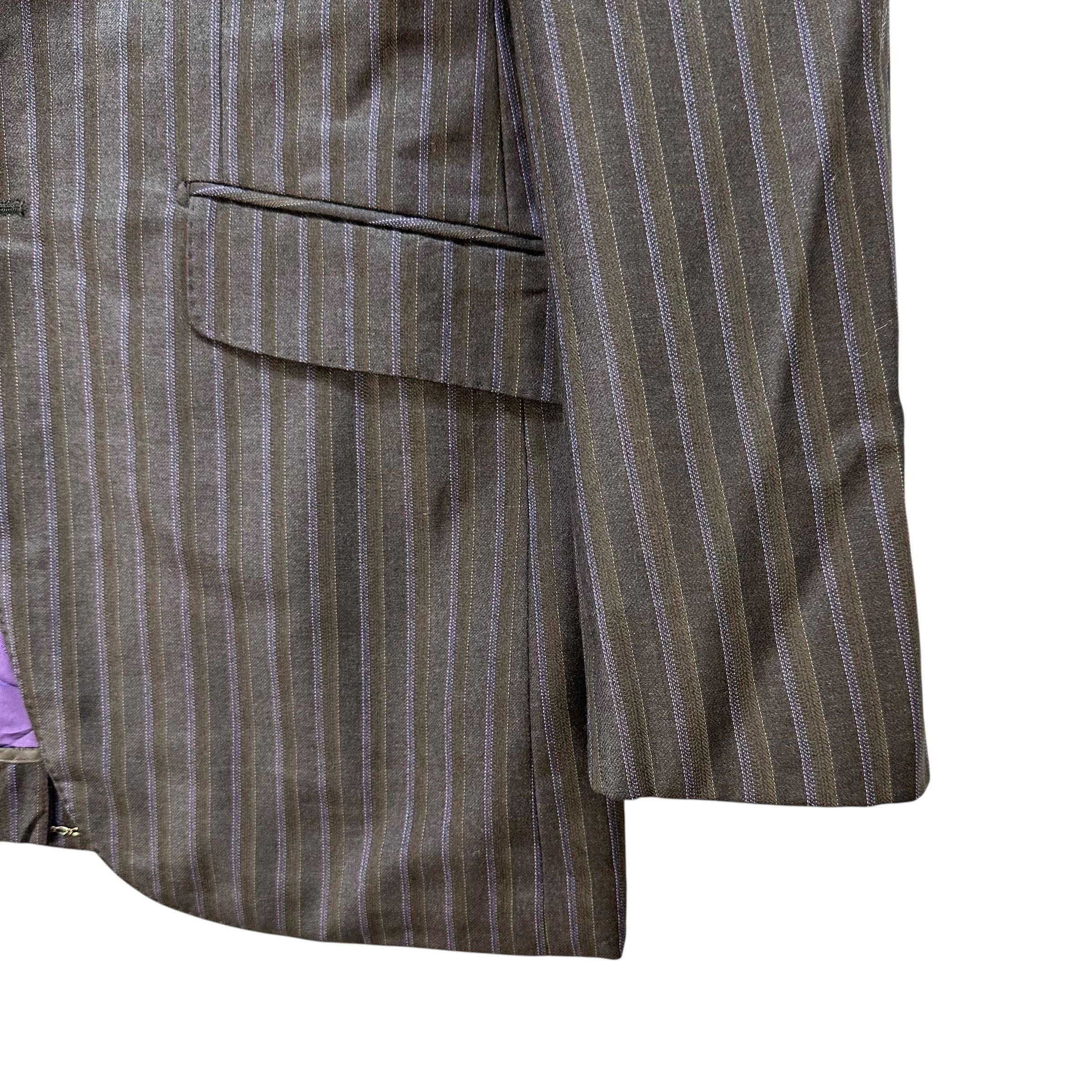 Japanese Brand Cloth DORMEIUL Wool Mohair Cashmere Suit Jacket #A67-1615 Size 40R - 5 Thumbnail