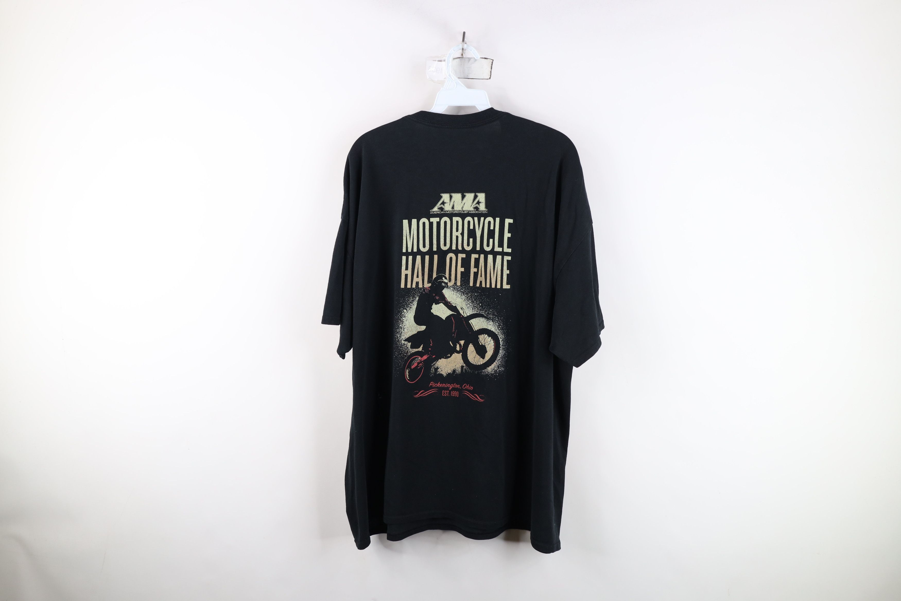 Vintage Vintage Spell Out AMA Motorcycle Hall of Fame Pocket T-Shirt Size US XXL / EU 58 / 5 - 14 Thumbnail