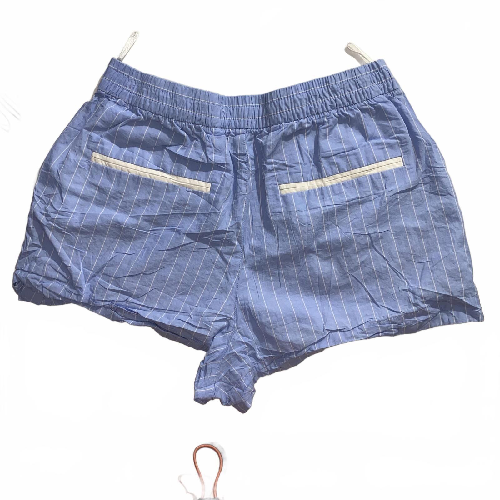 Zara Zara Blue Pinstripe Boxer Shorts Small Loungewear Vintage Size 28" / US 6 / IT 42 - 2 Thumbnail