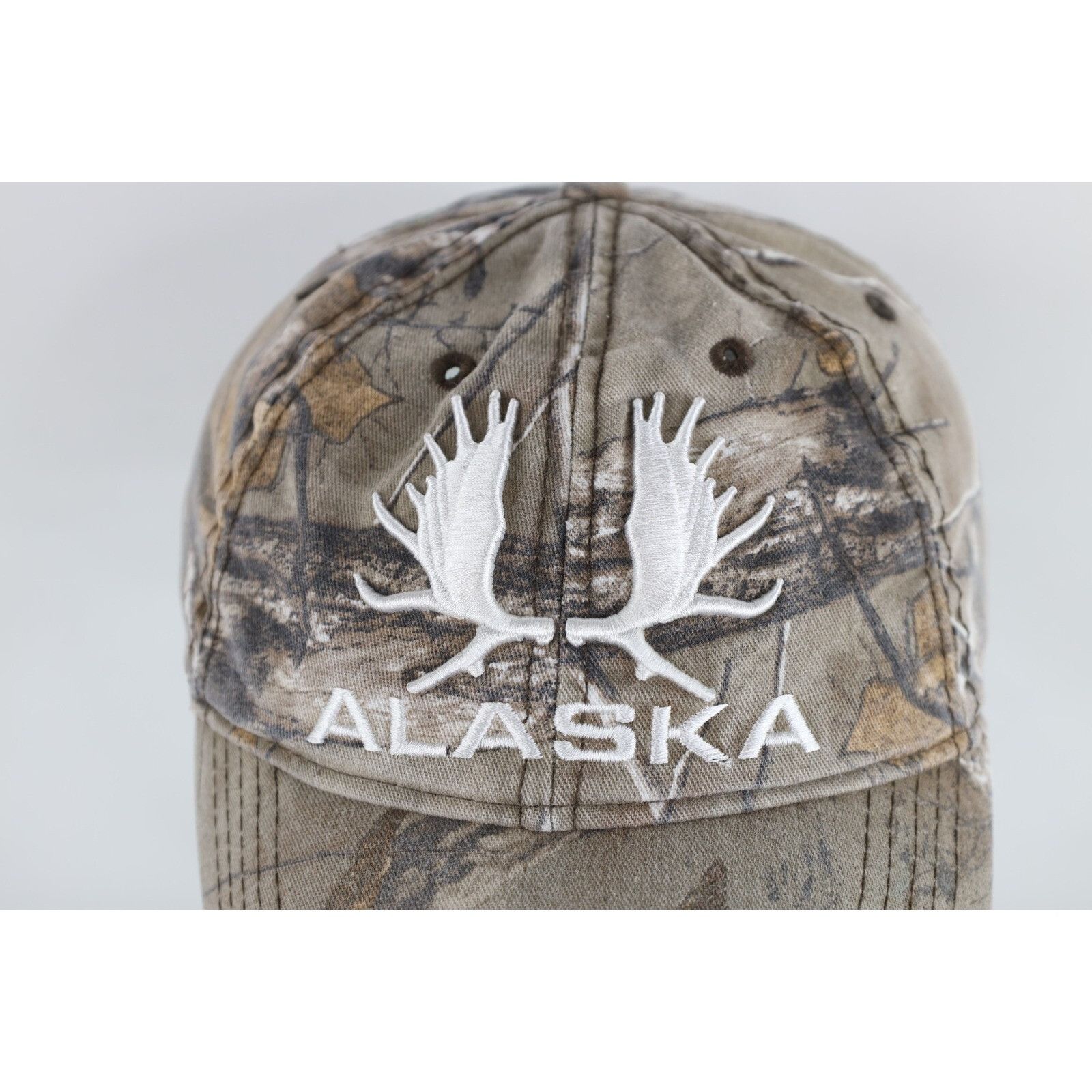 Vintage Vintage 90s Y2K Streetwear Spell Out Camouflage Alaska Hat Size ONE SIZE - 3 Thumbnail