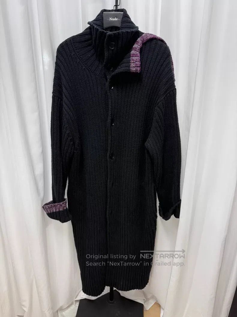 Yohji Yamamoto YOHJI YAMAMOTO Patchwork Super Long Knitwear Coat Size US M / EU 48-50 / 2 - 1 Thumbnail
